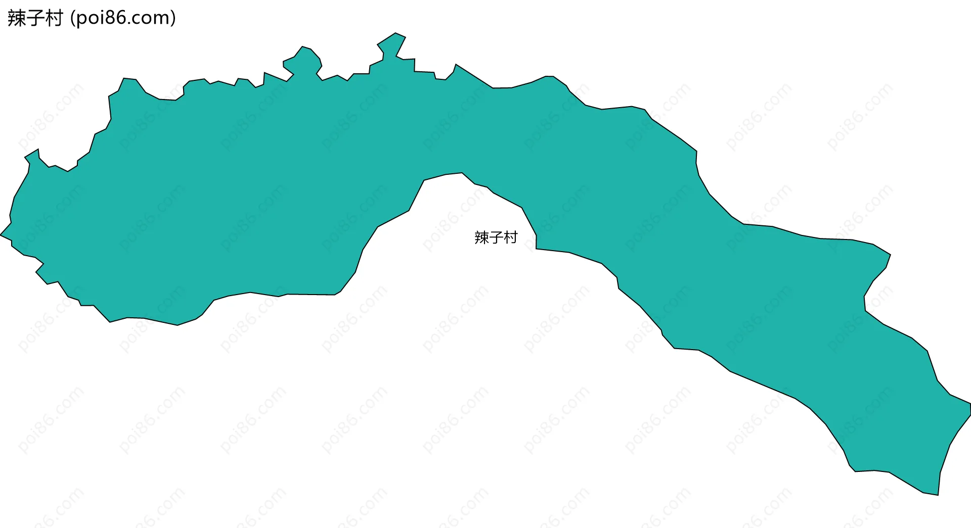 辣子村边界地图