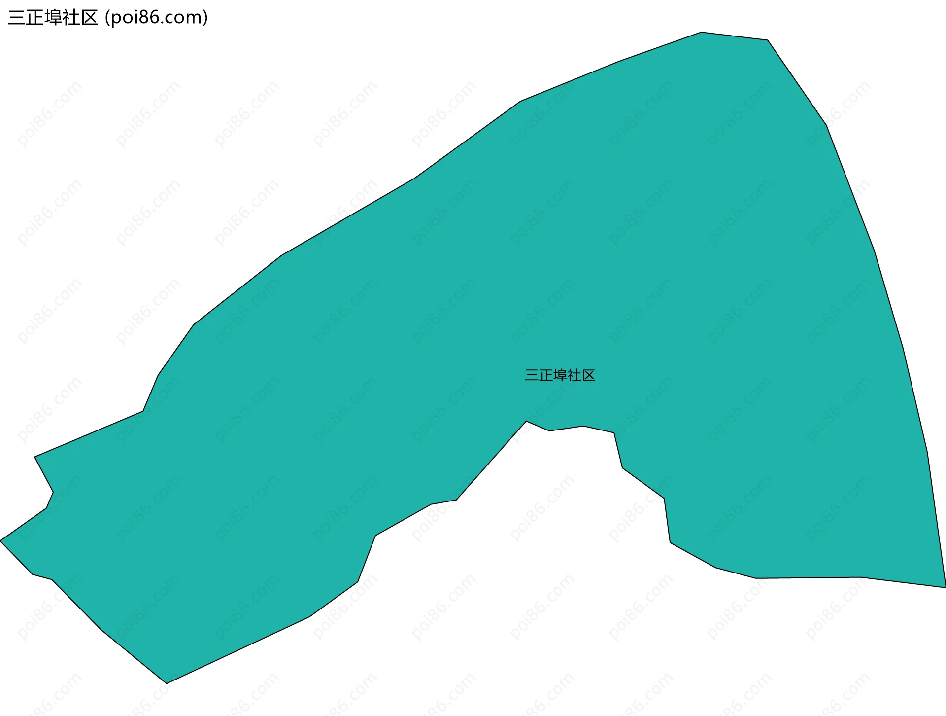 三正埠社区边界地图