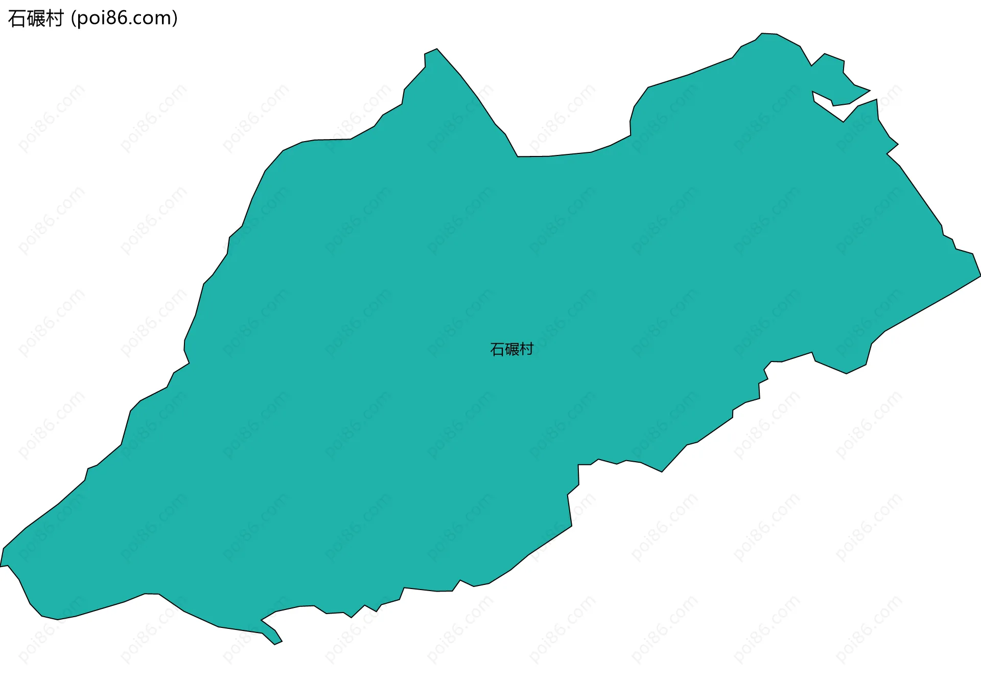 石碾村边界地图
