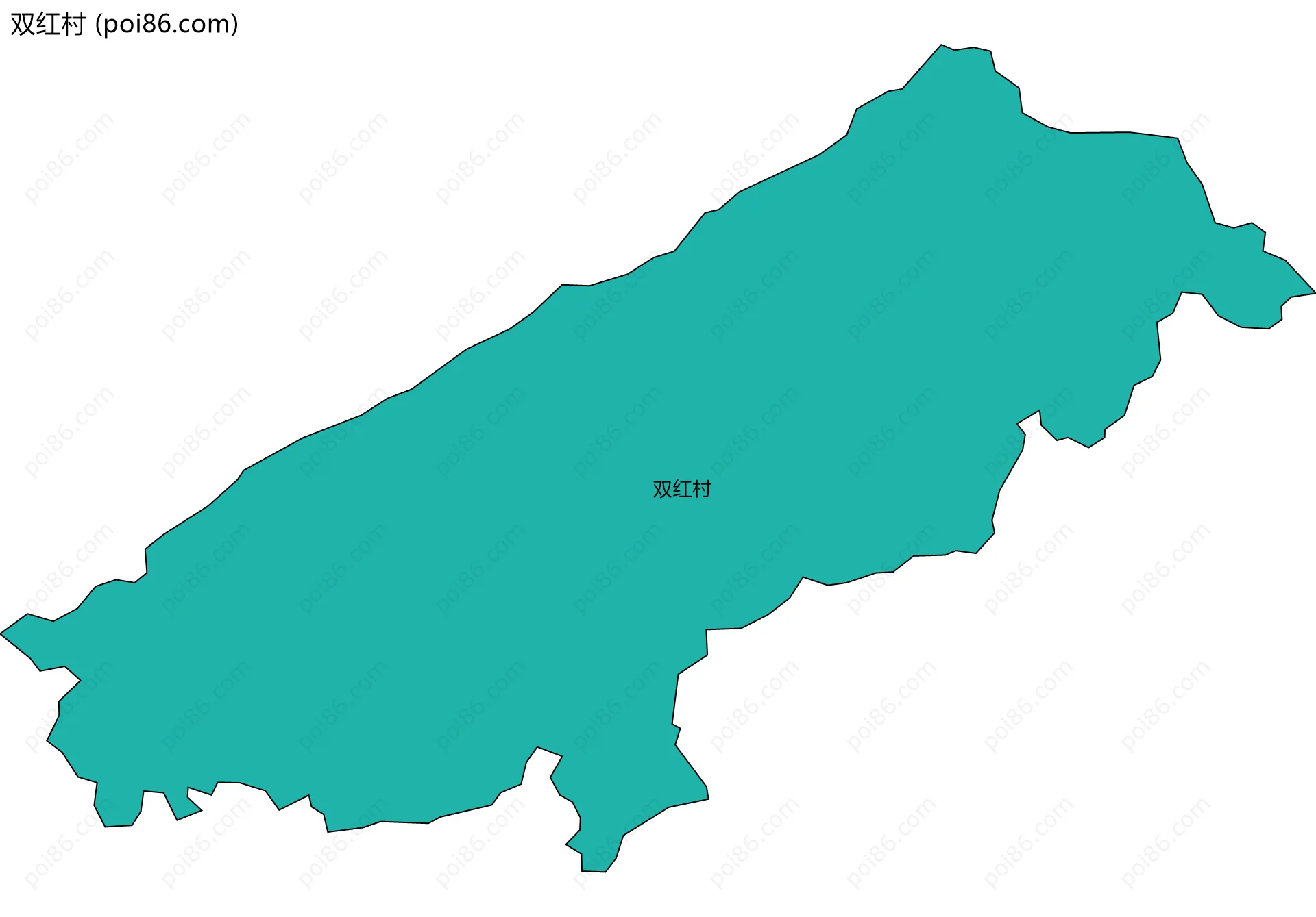 双红村边界地图