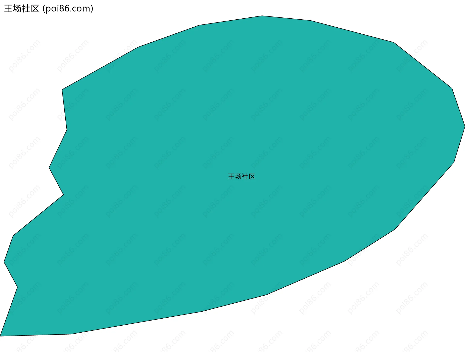 王场社区边界地图