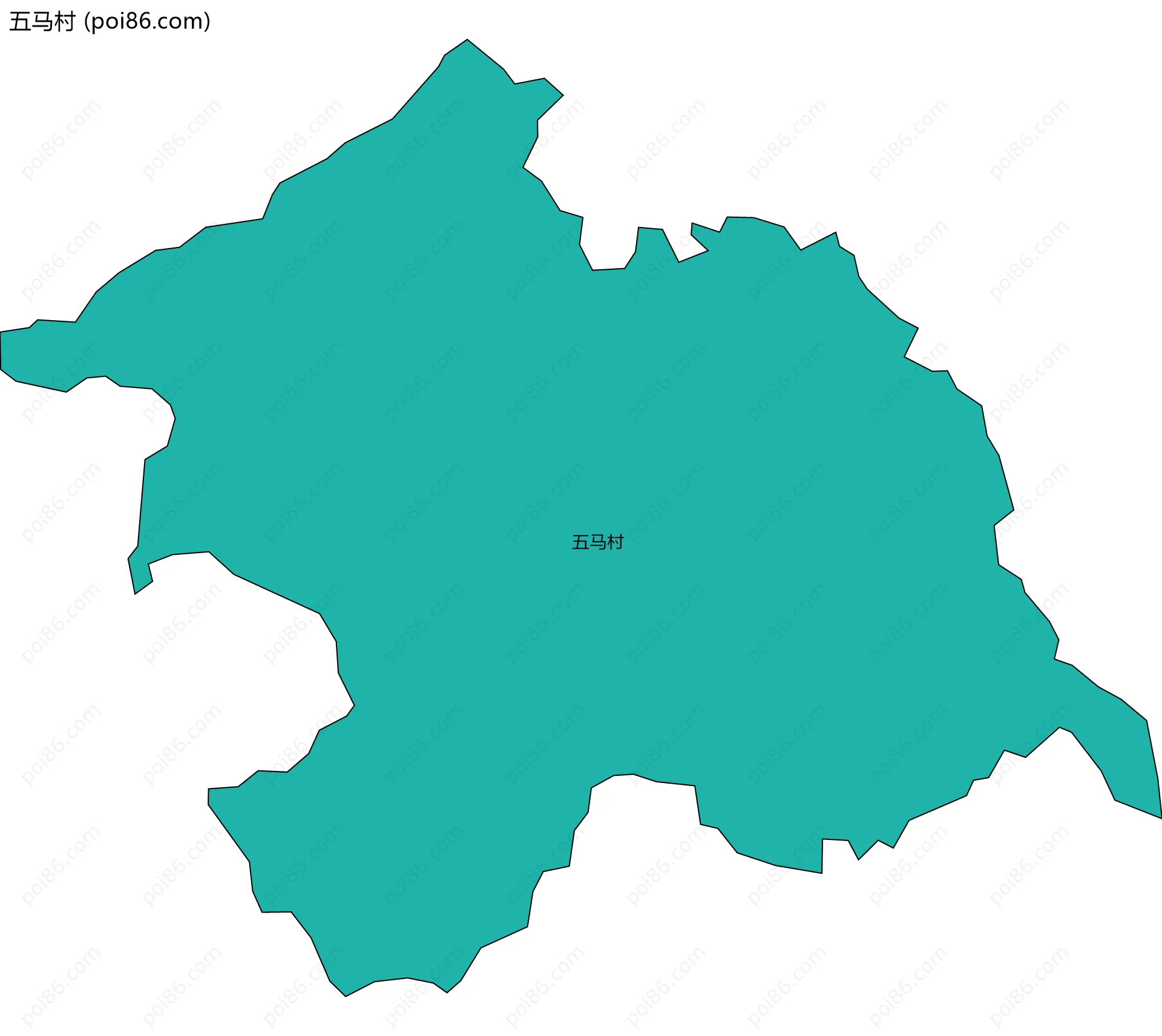 五马村边界地图