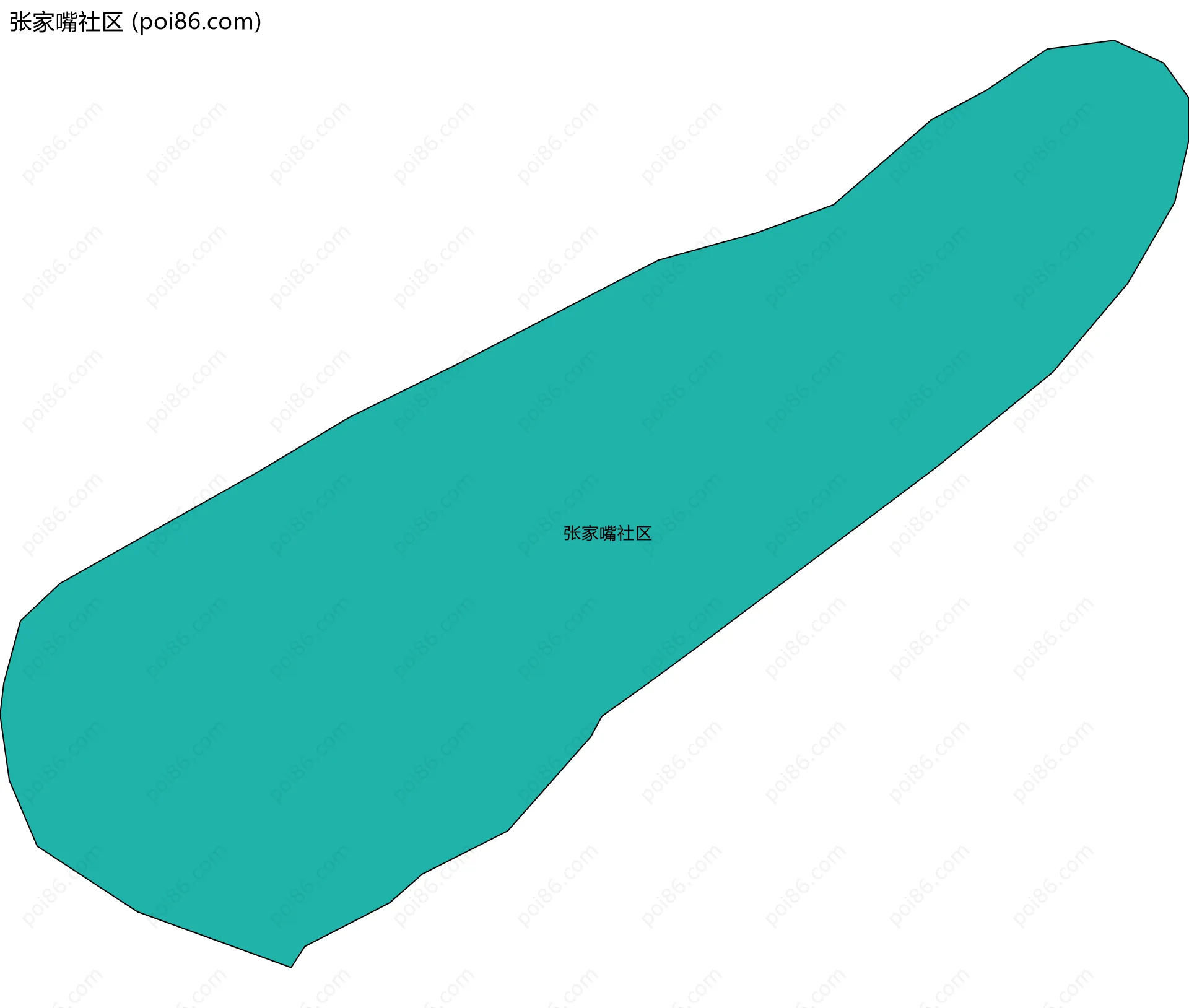 张家嘴社区边界地图