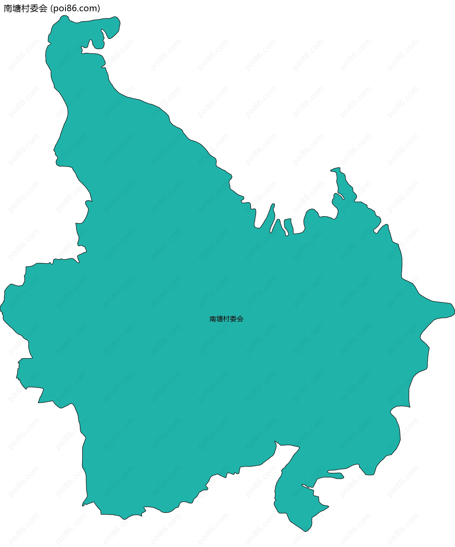 南塘村委会边界地图