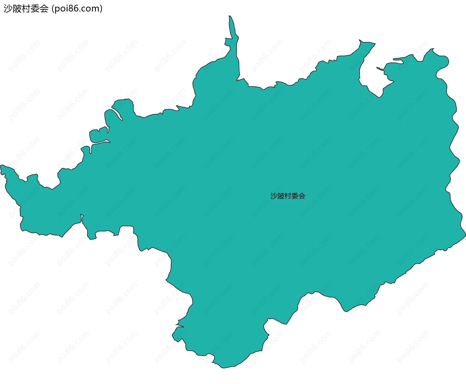 沙陂村委会边界地图