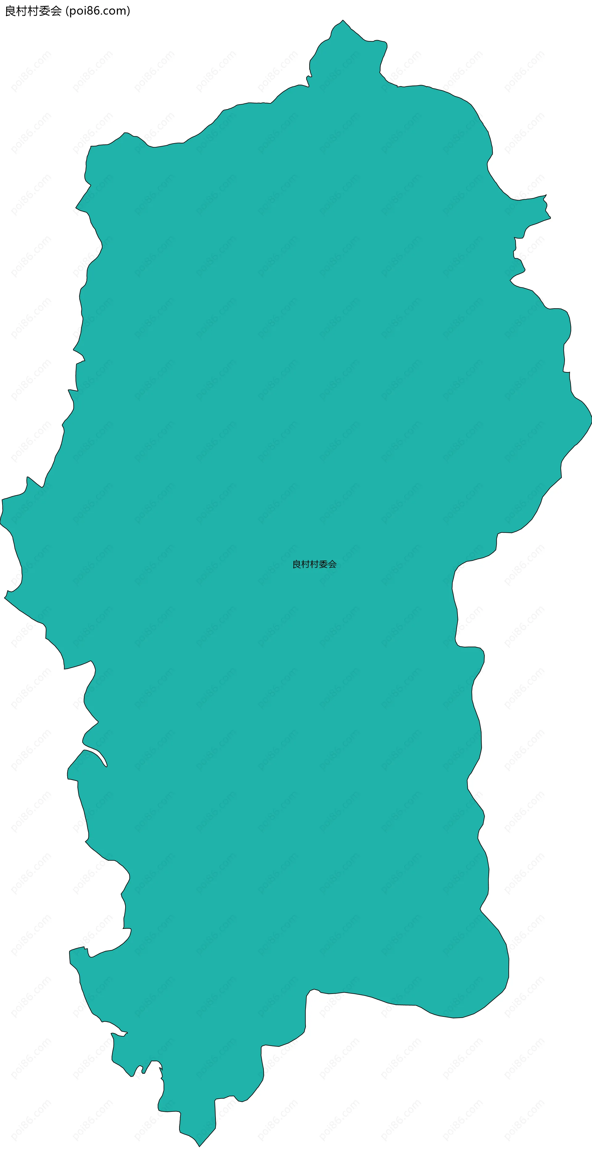 良村村委会边界地图