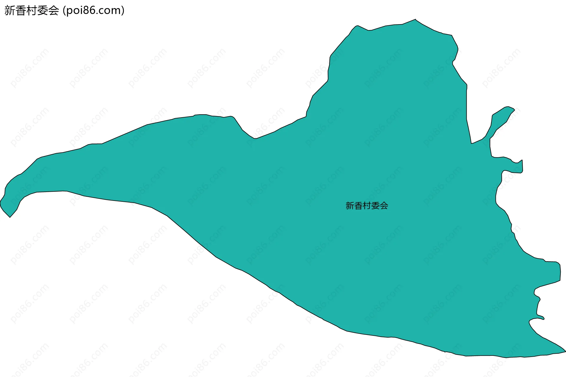 新香村委会边界地图