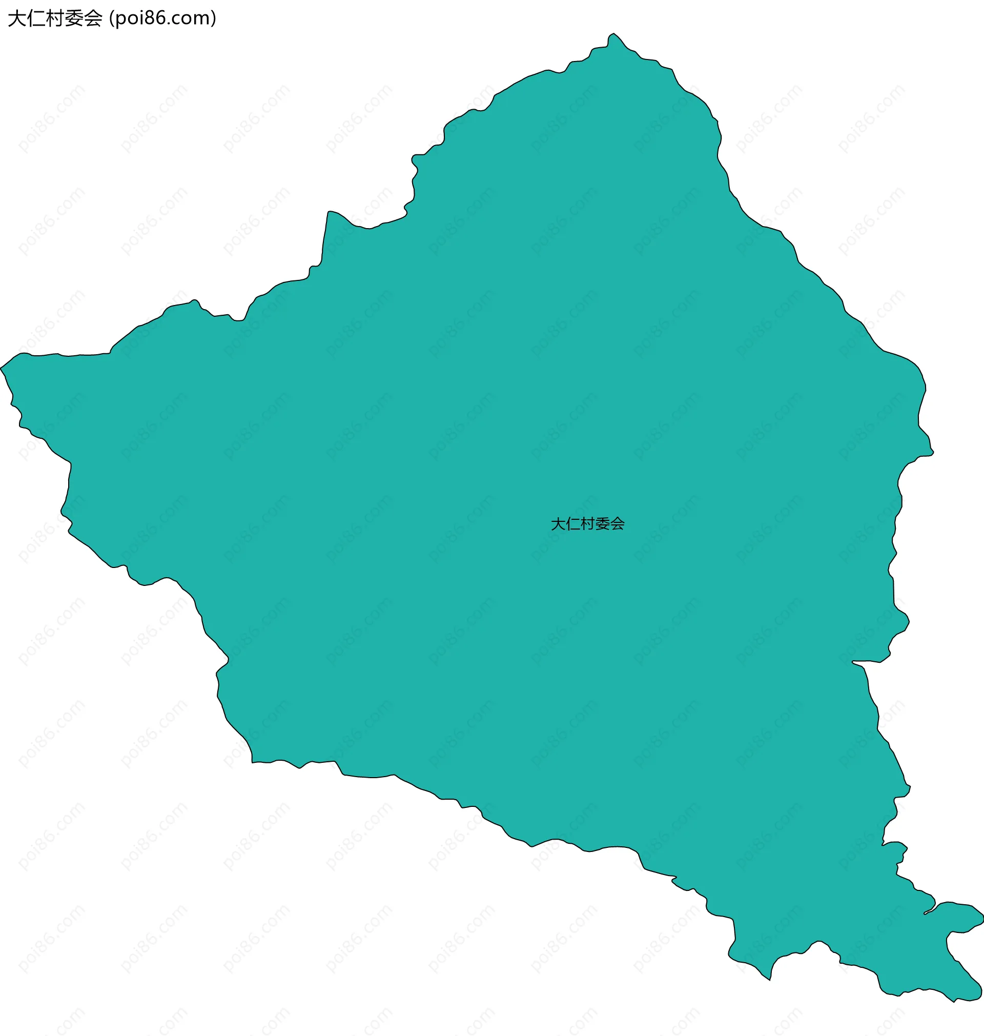 大仁村委会边界地图