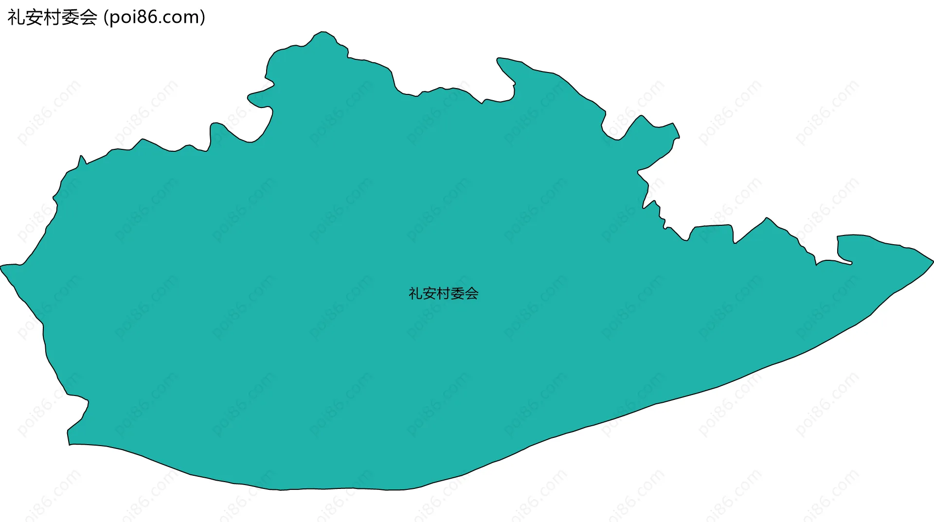 礼安村委会边界地图