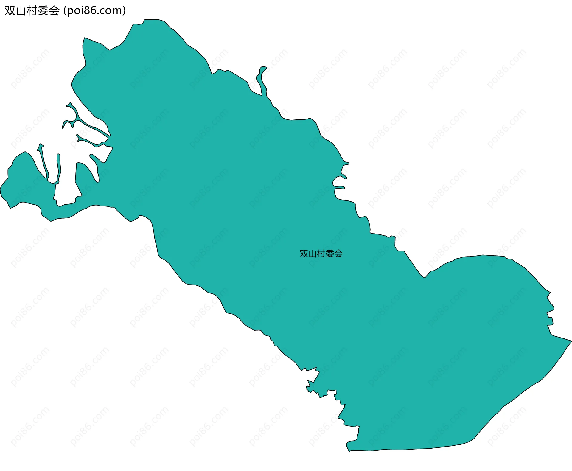 双山村委会边界地图