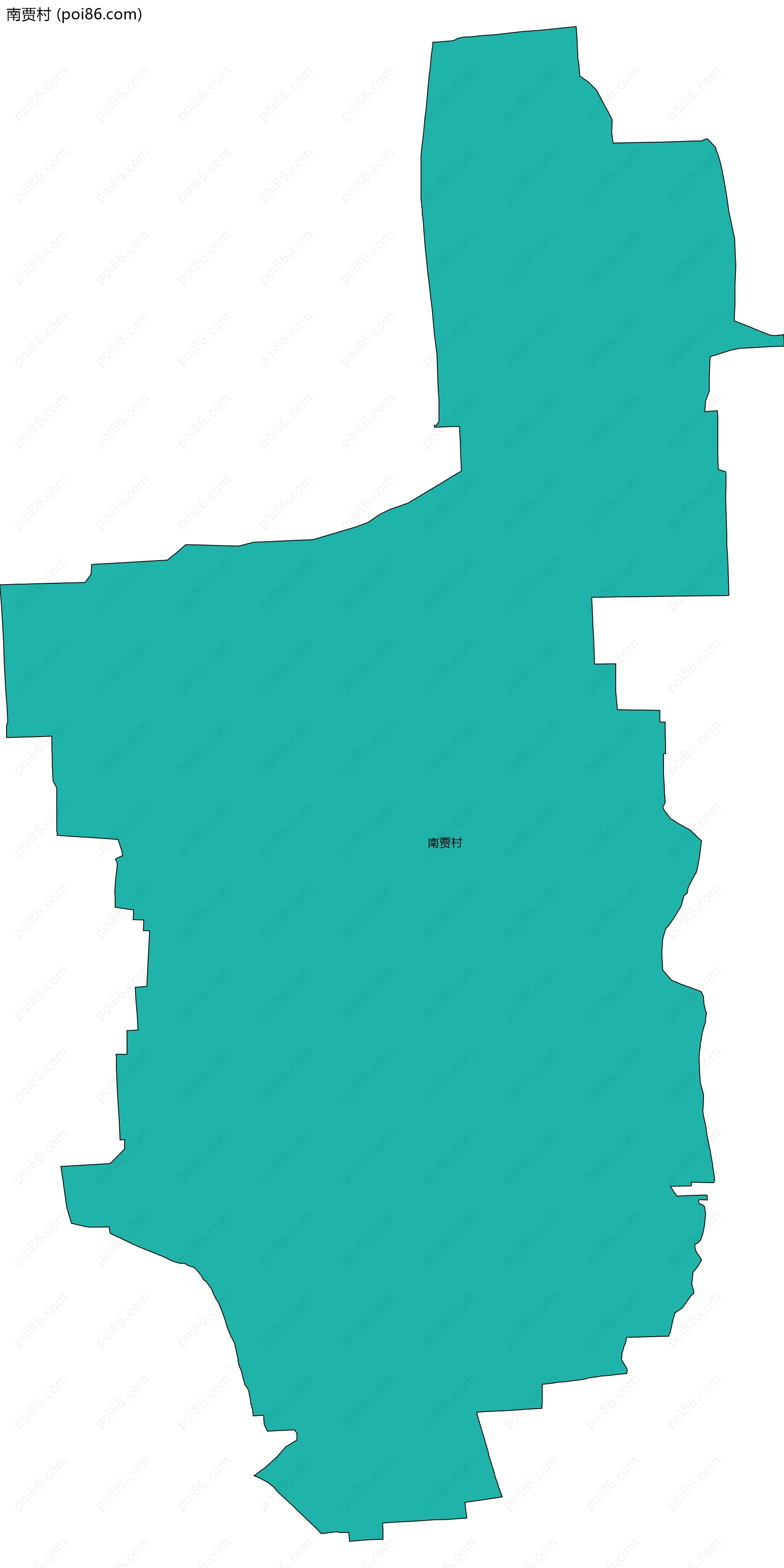 南贾村边界地图