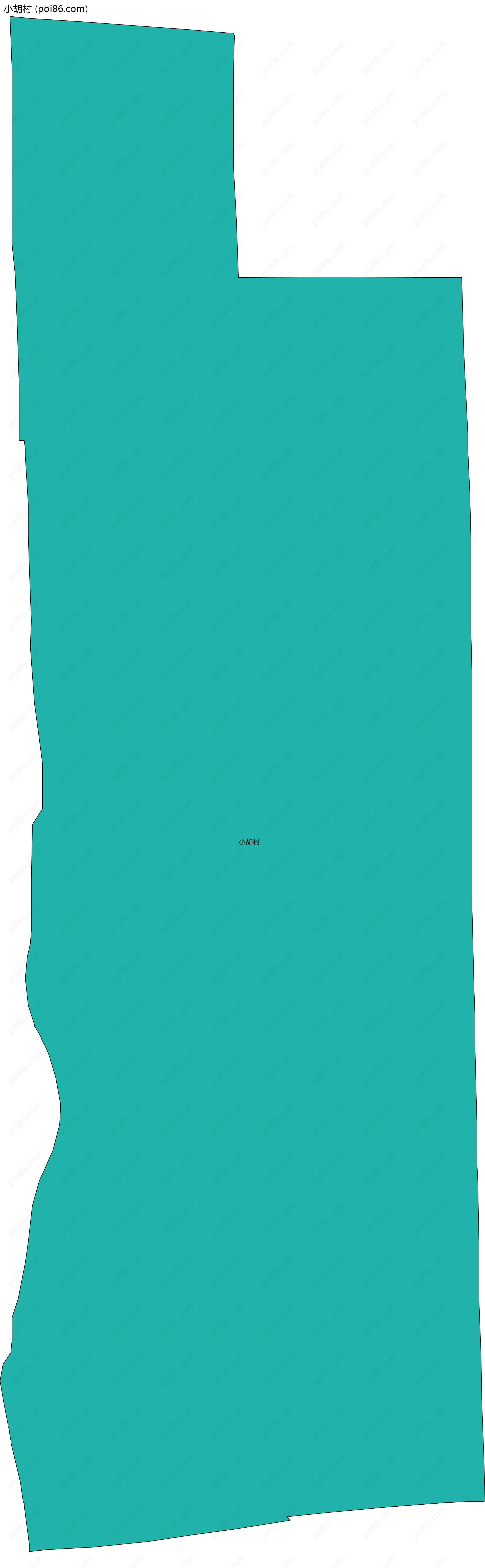 小胡村边界地图