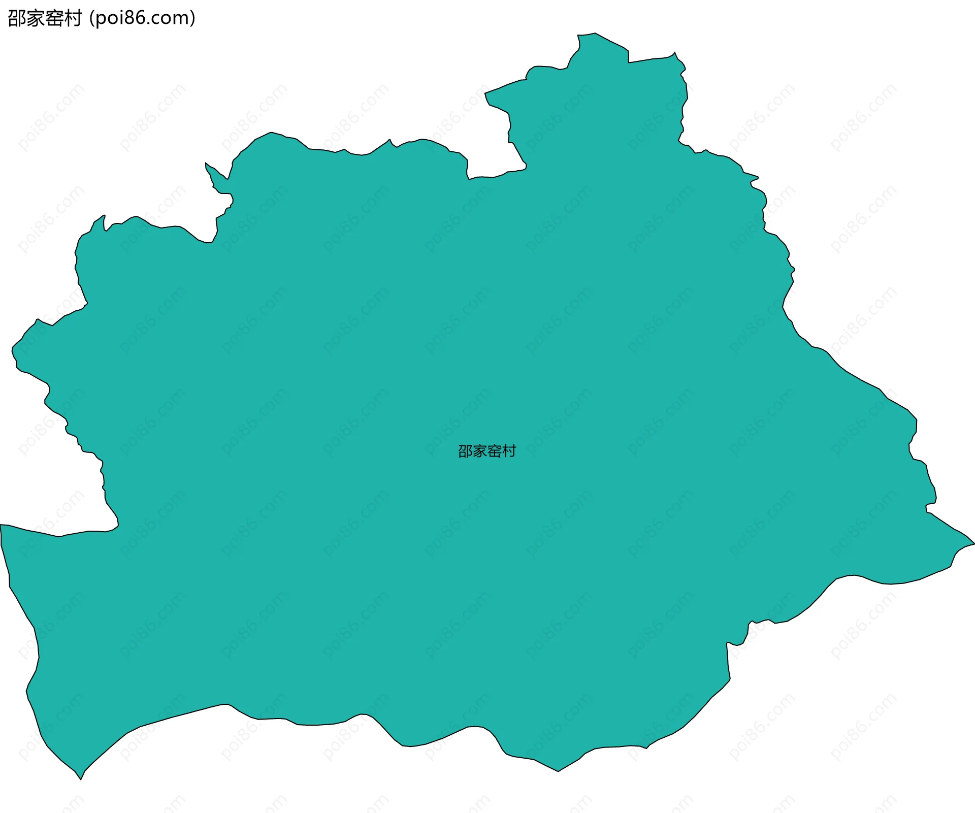 邵家窑村边界地图