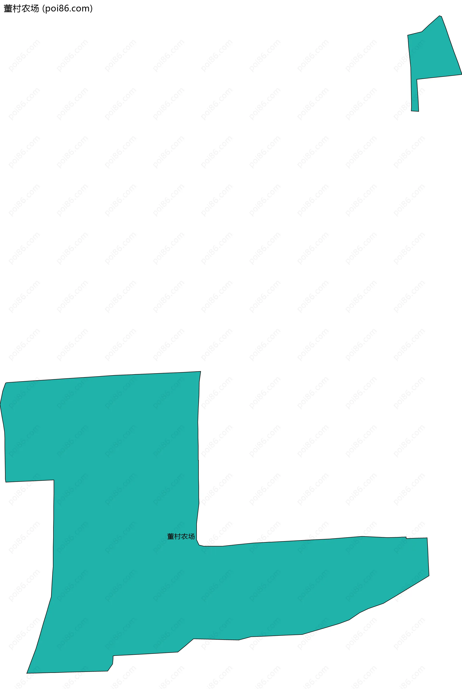 董村农场边界地图