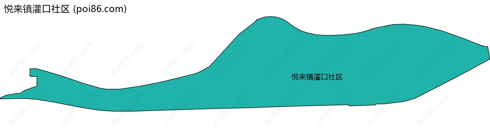 悦来镇灌口社区边界地图