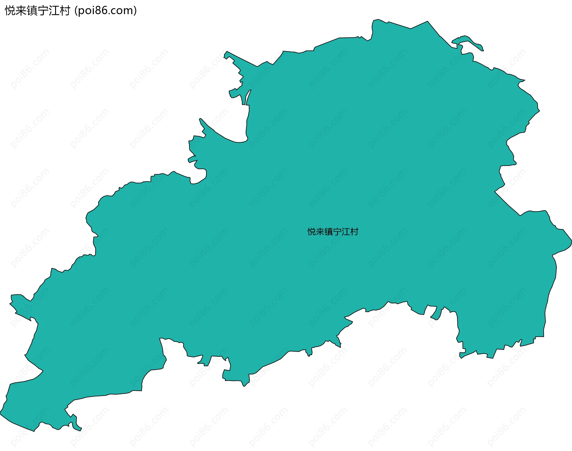 悦来镇宁江村边界地图