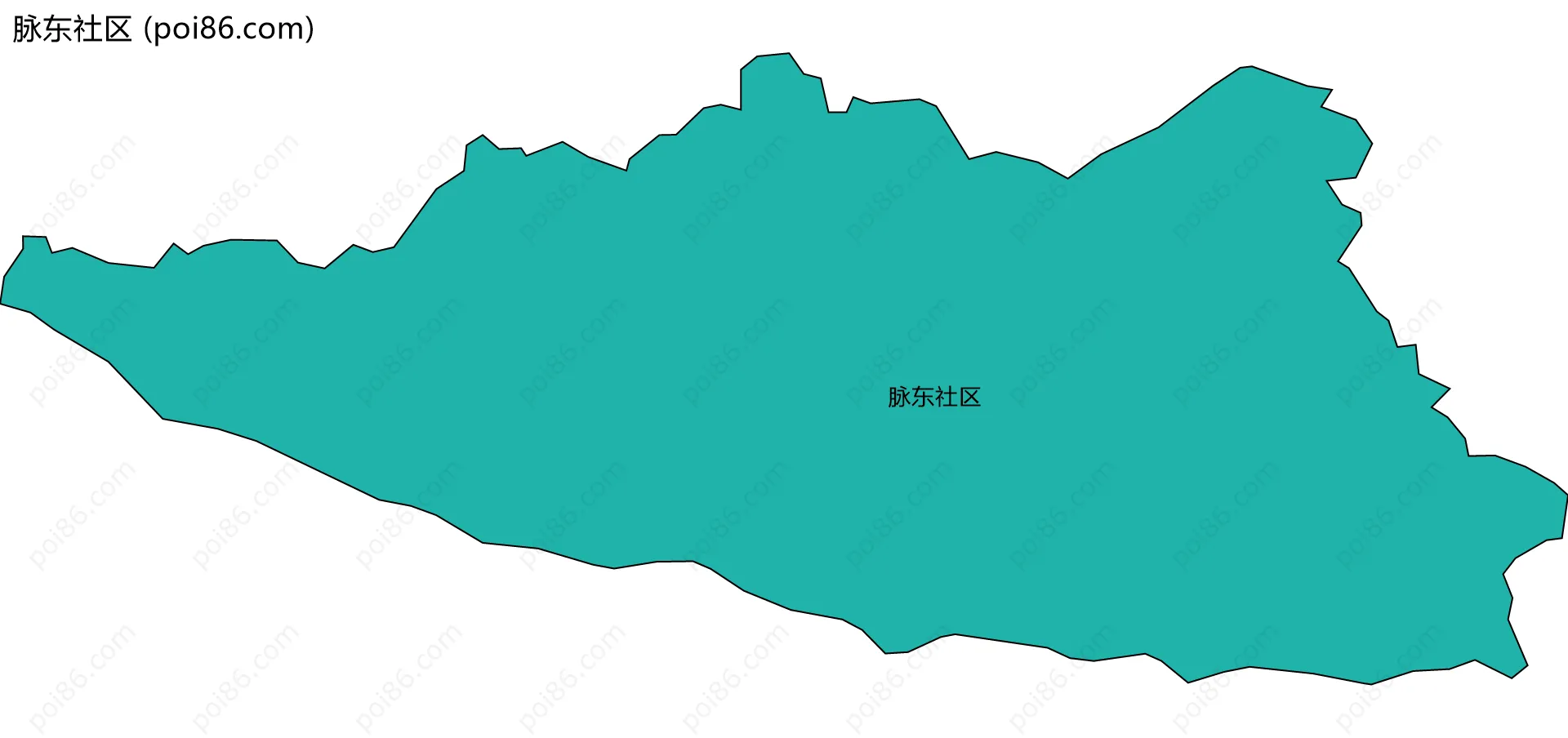 脉东社区边界地图
