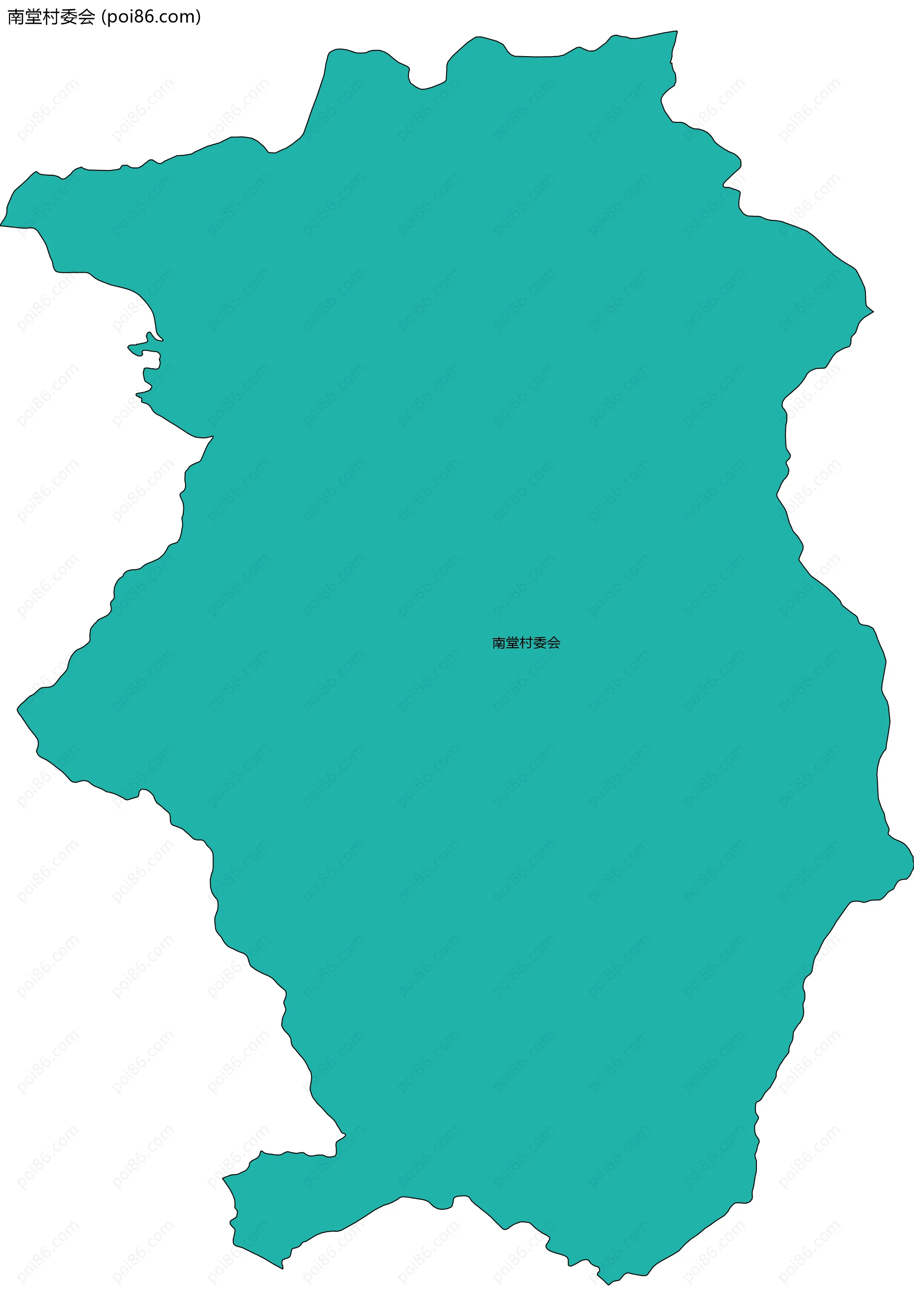 南堂村委会边界地图