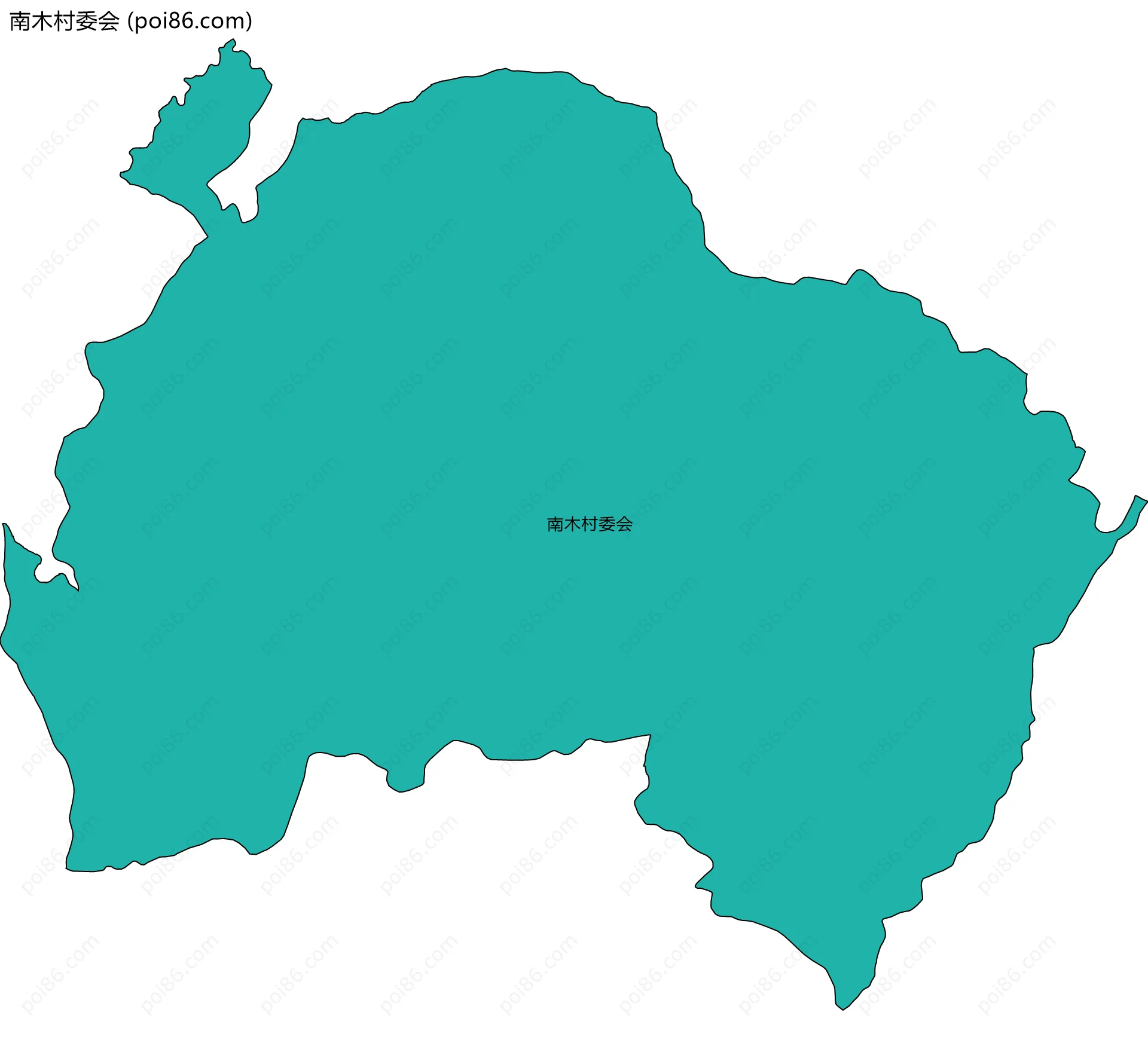 南木村委会边界地图