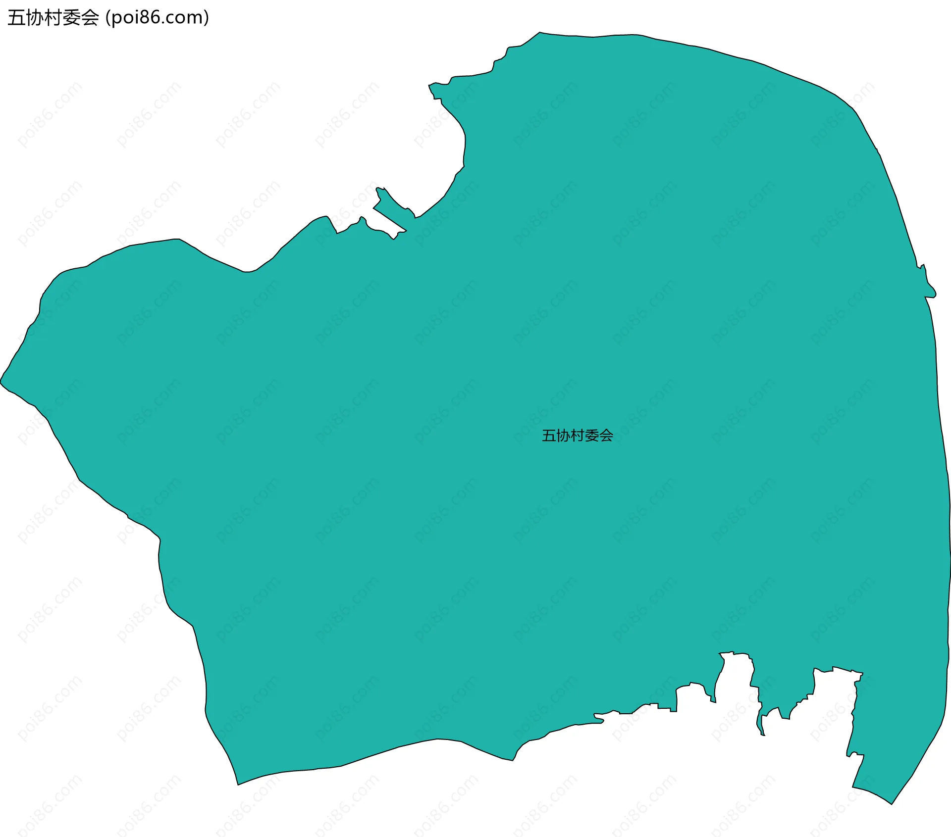 五协村委会边界地图