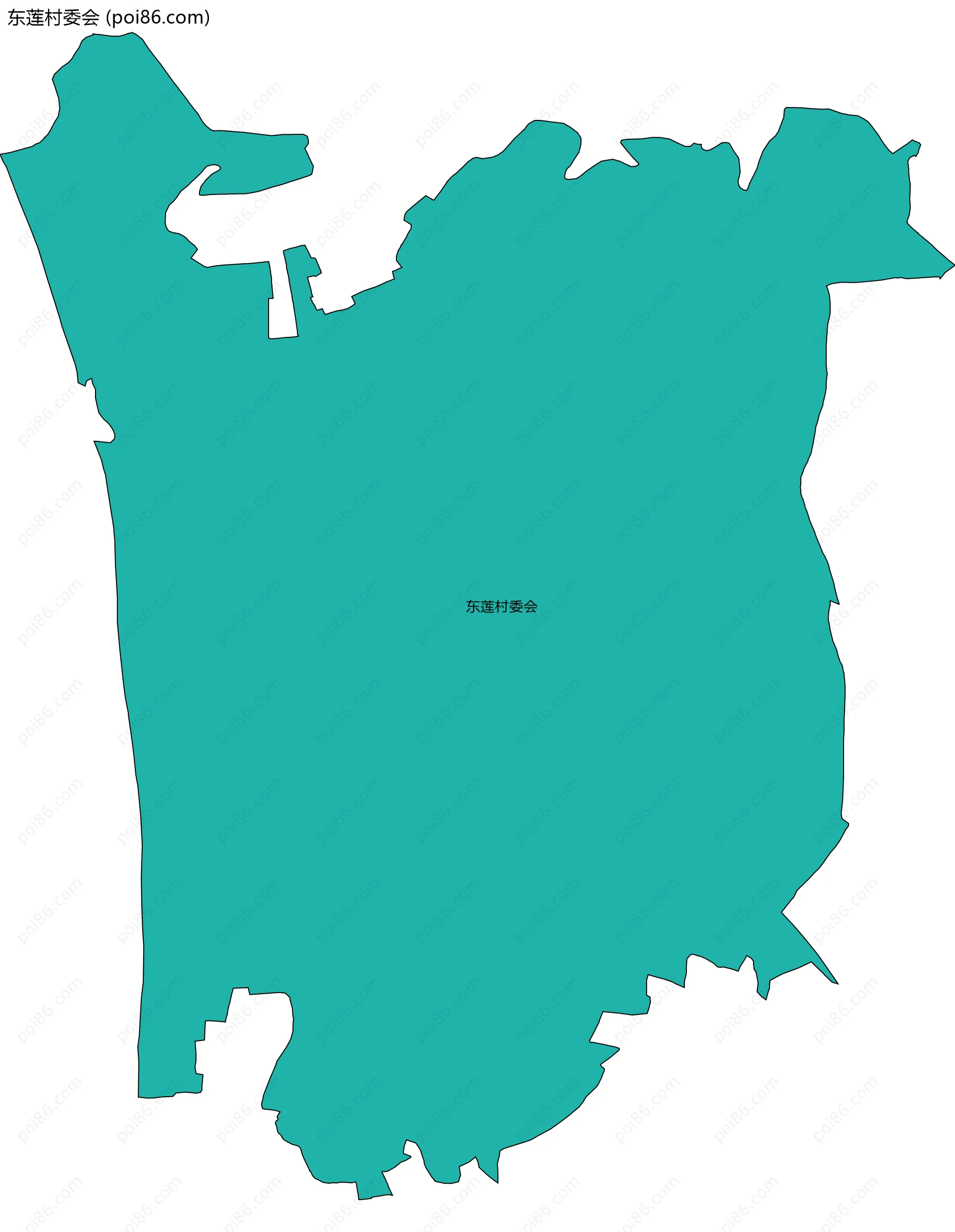 东莲村委会边界地图