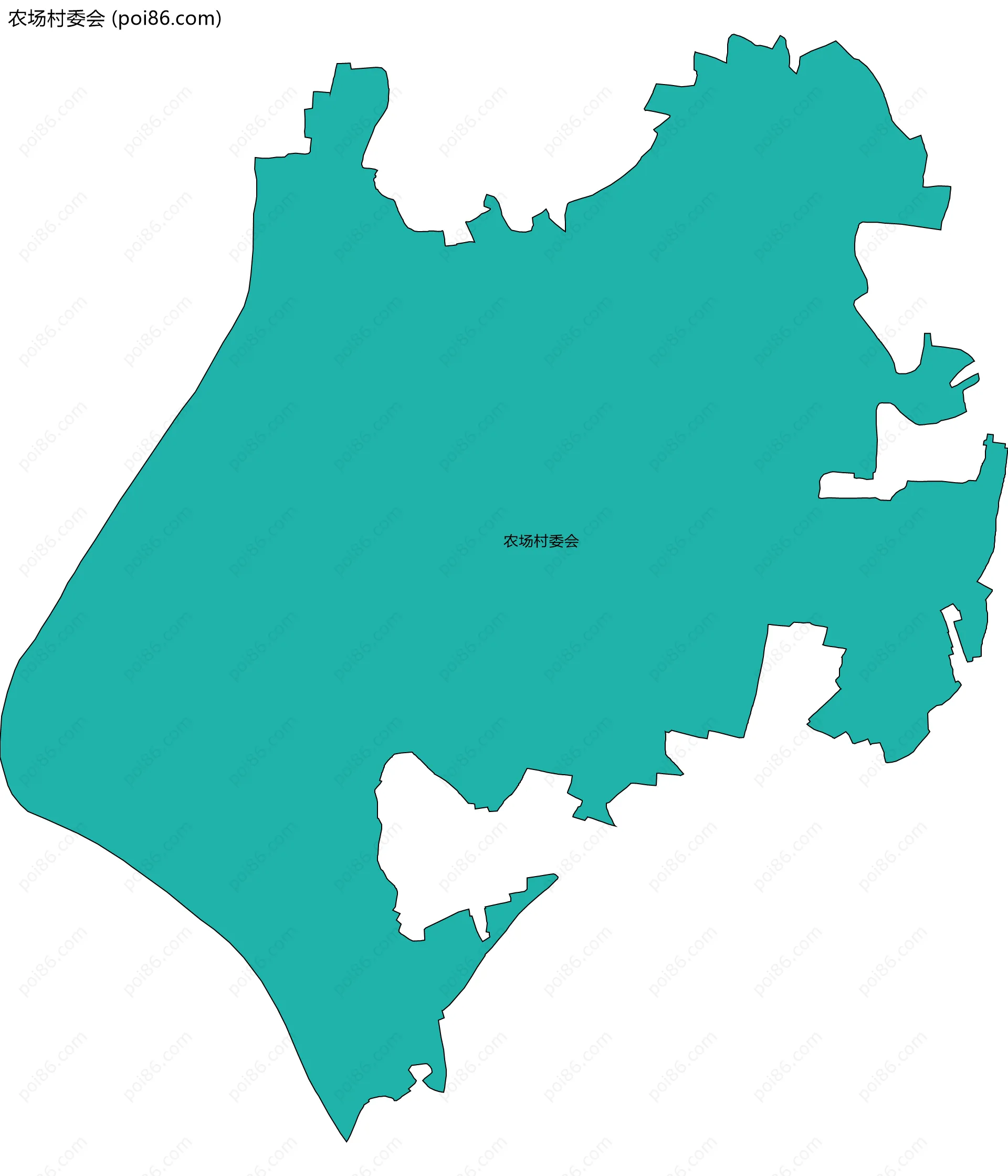 农场村委会边界地图