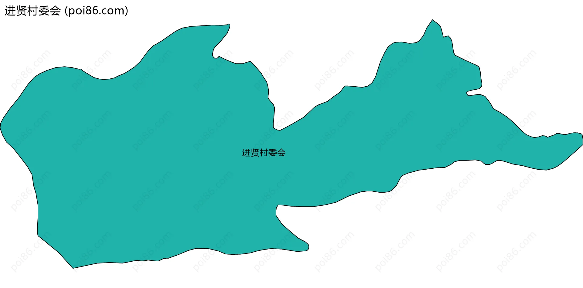 进贤村委会边界地图