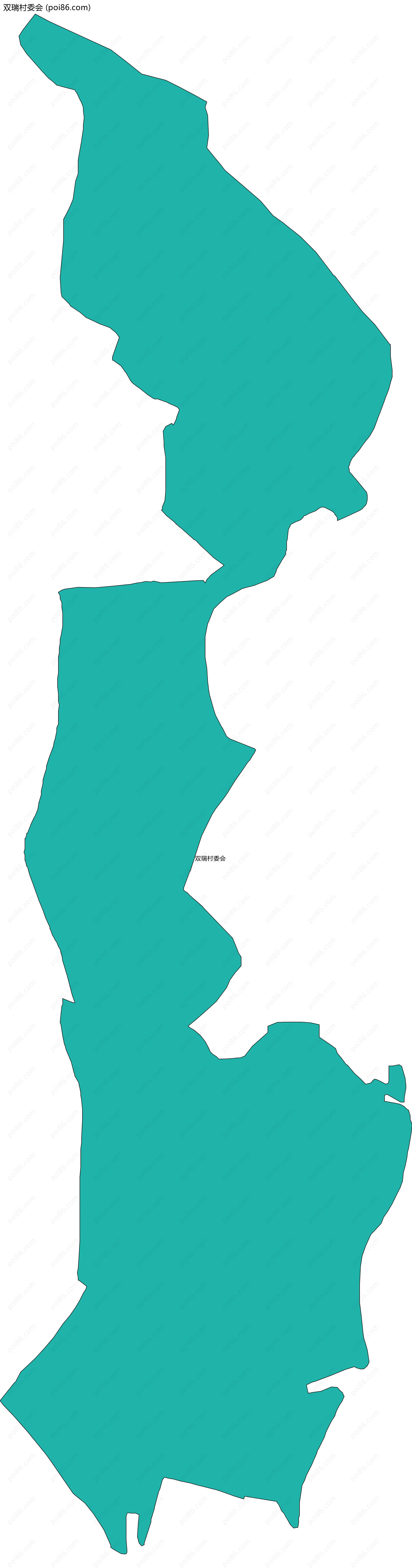 双瑞村委会边界地图