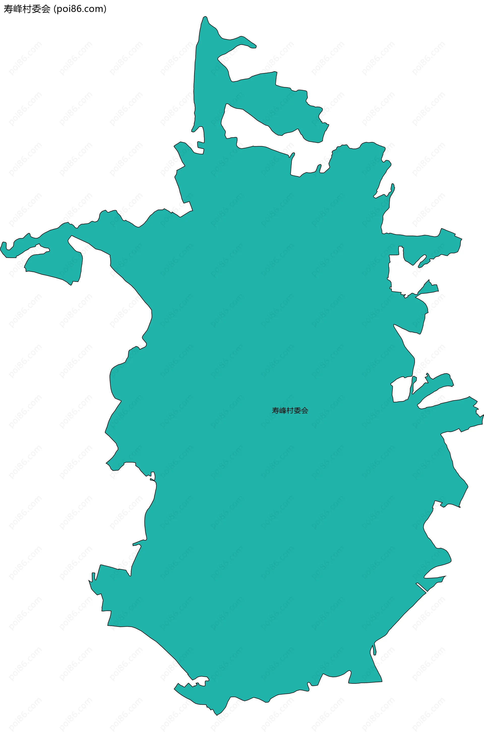 寿峰村委会边界地图