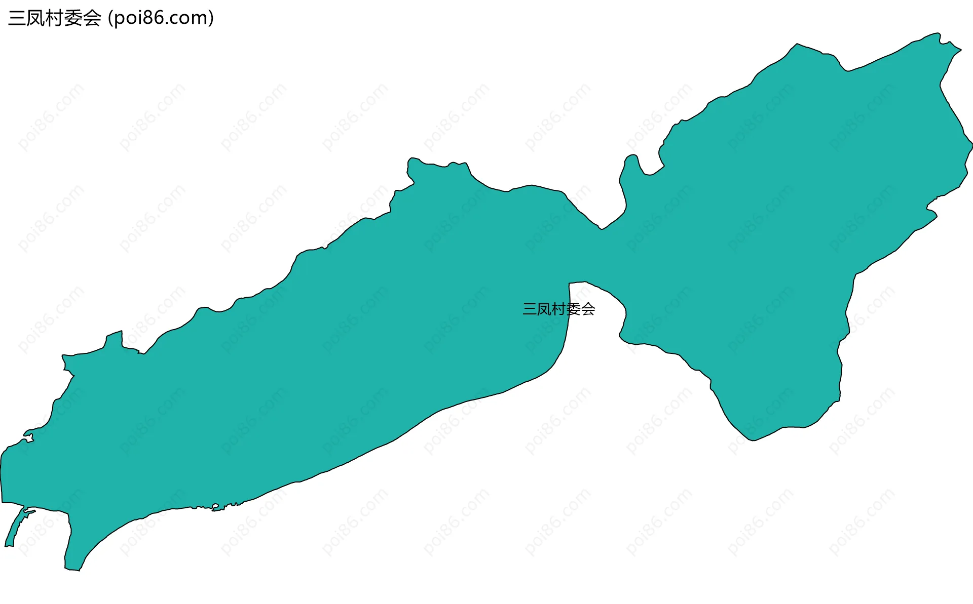 三凤村委会边界地图