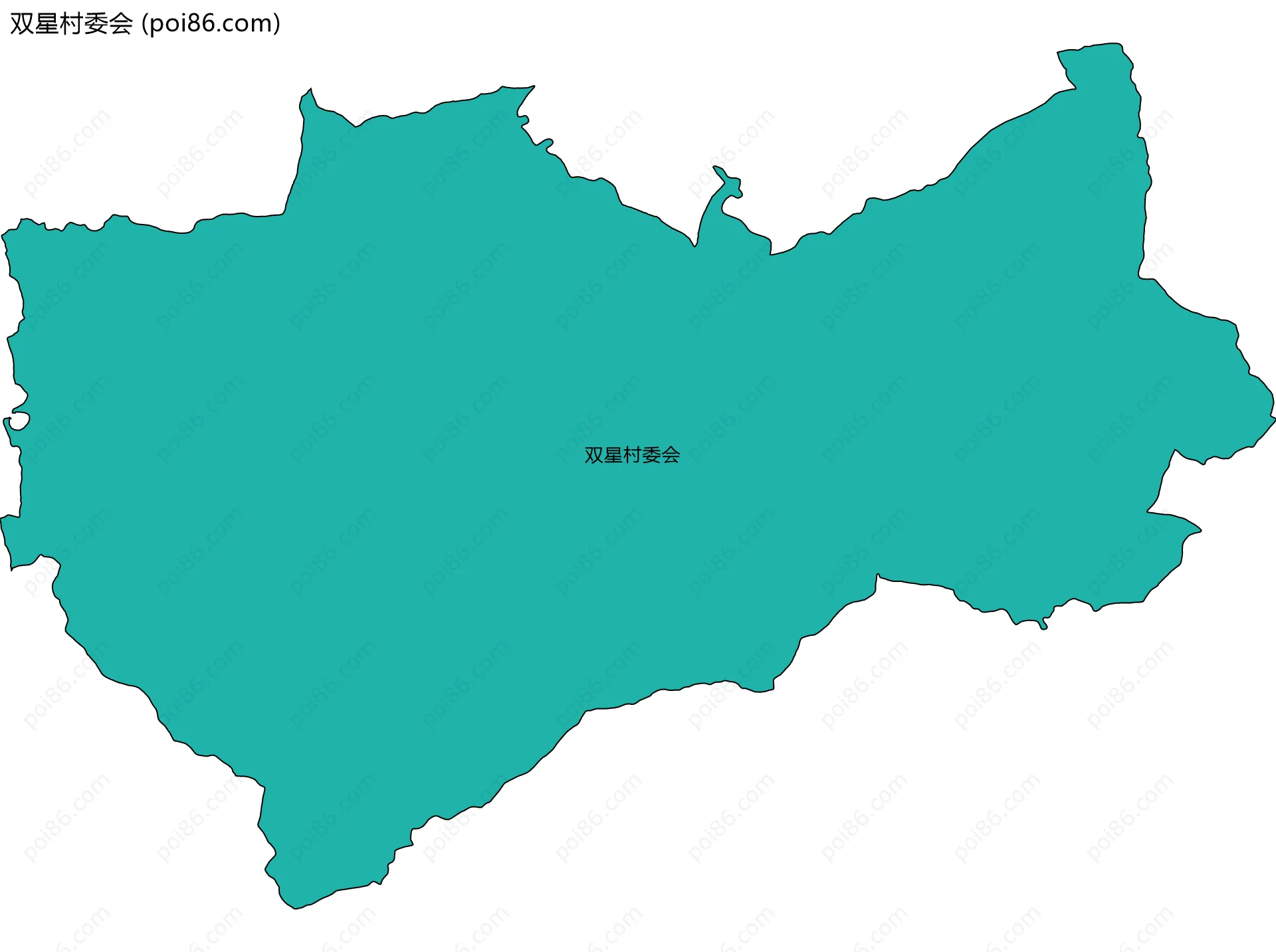 双星村委会边界地图