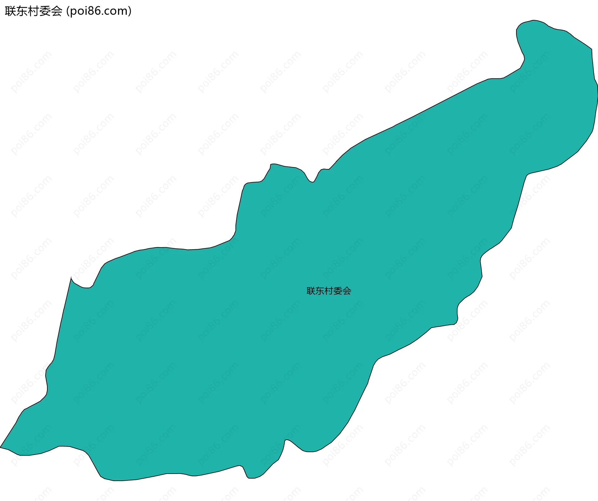 联东村委会边界地图