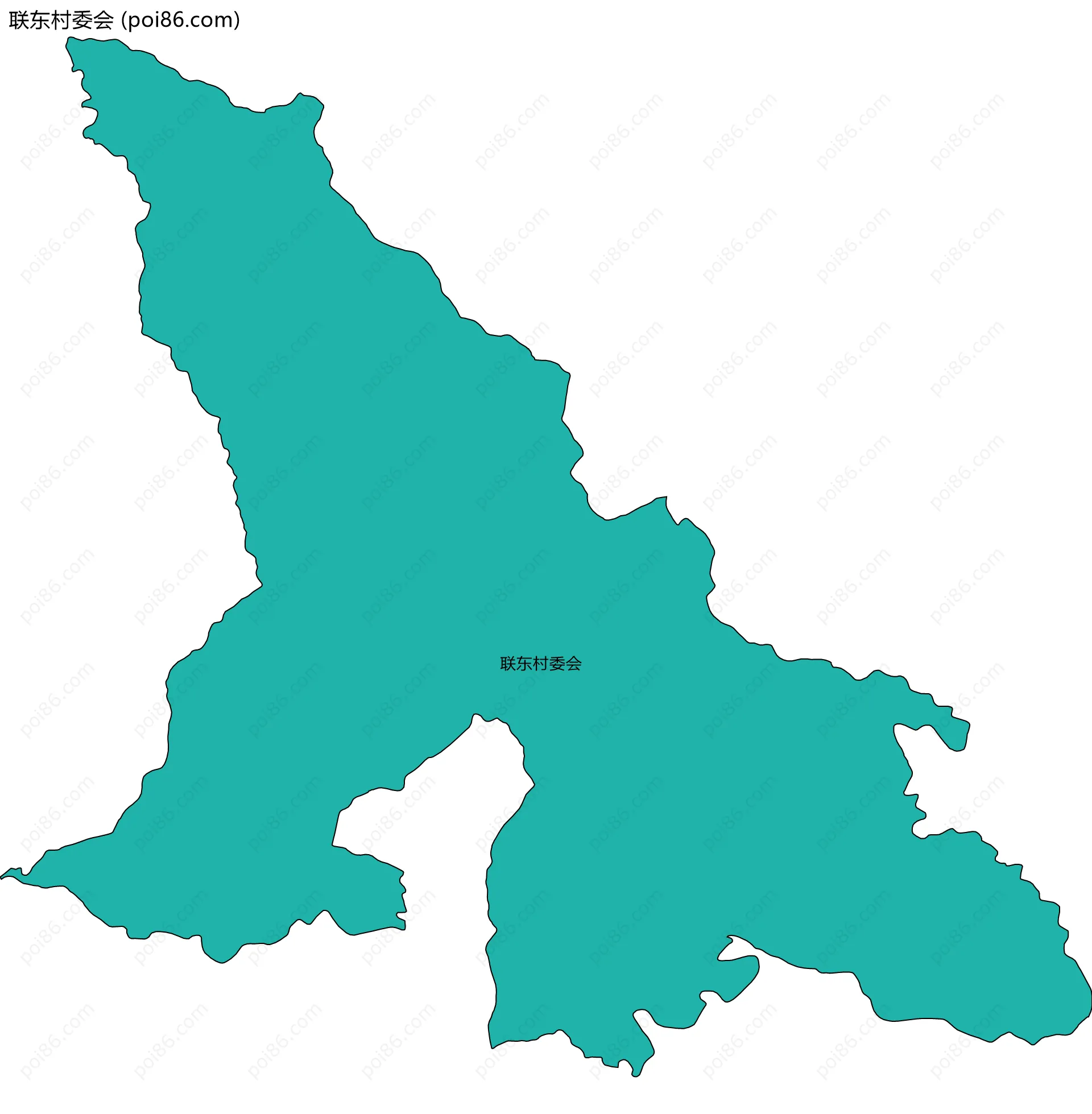 联东村委会边界地图