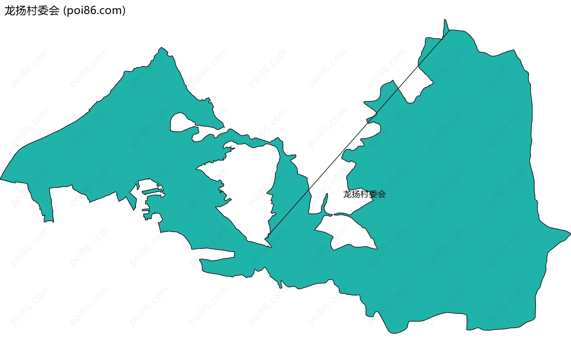 龙扬村委会边界地图