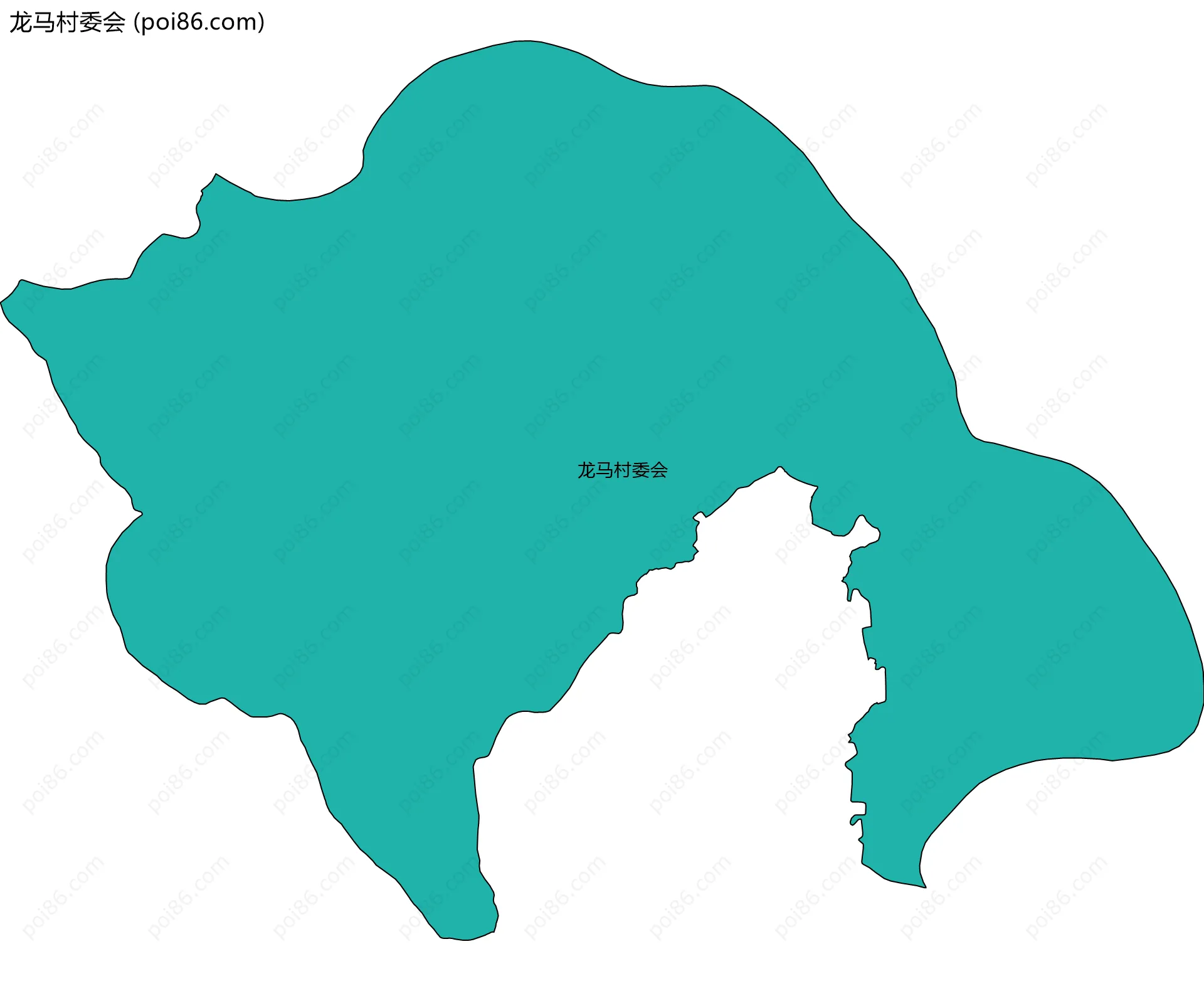 龙马村委会边界地图