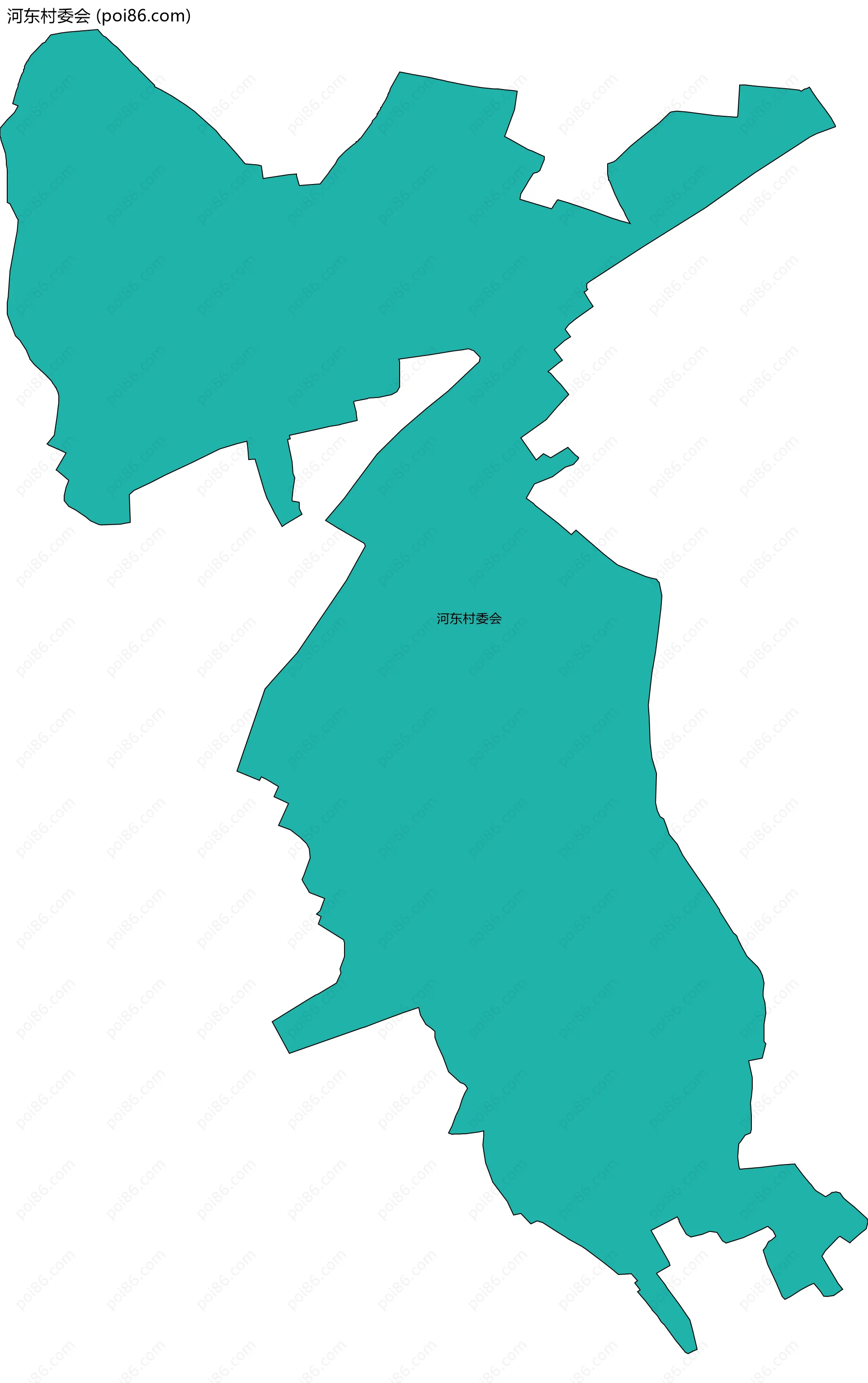 河东村委会边界地图