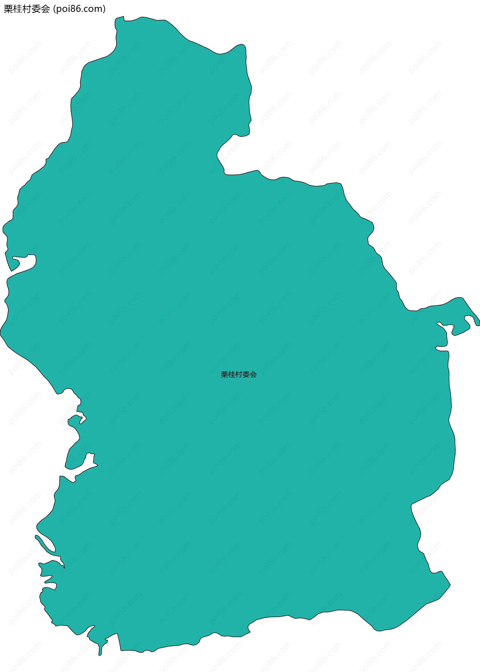 栗桂村委会边界地图