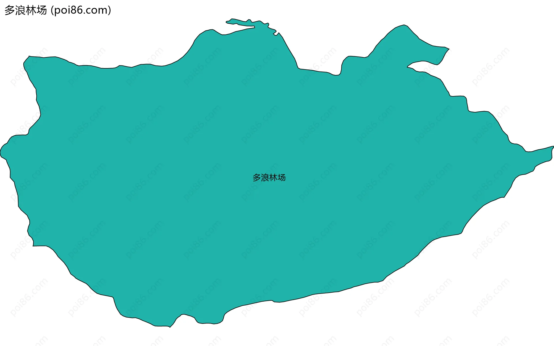 多浪林场边界地图