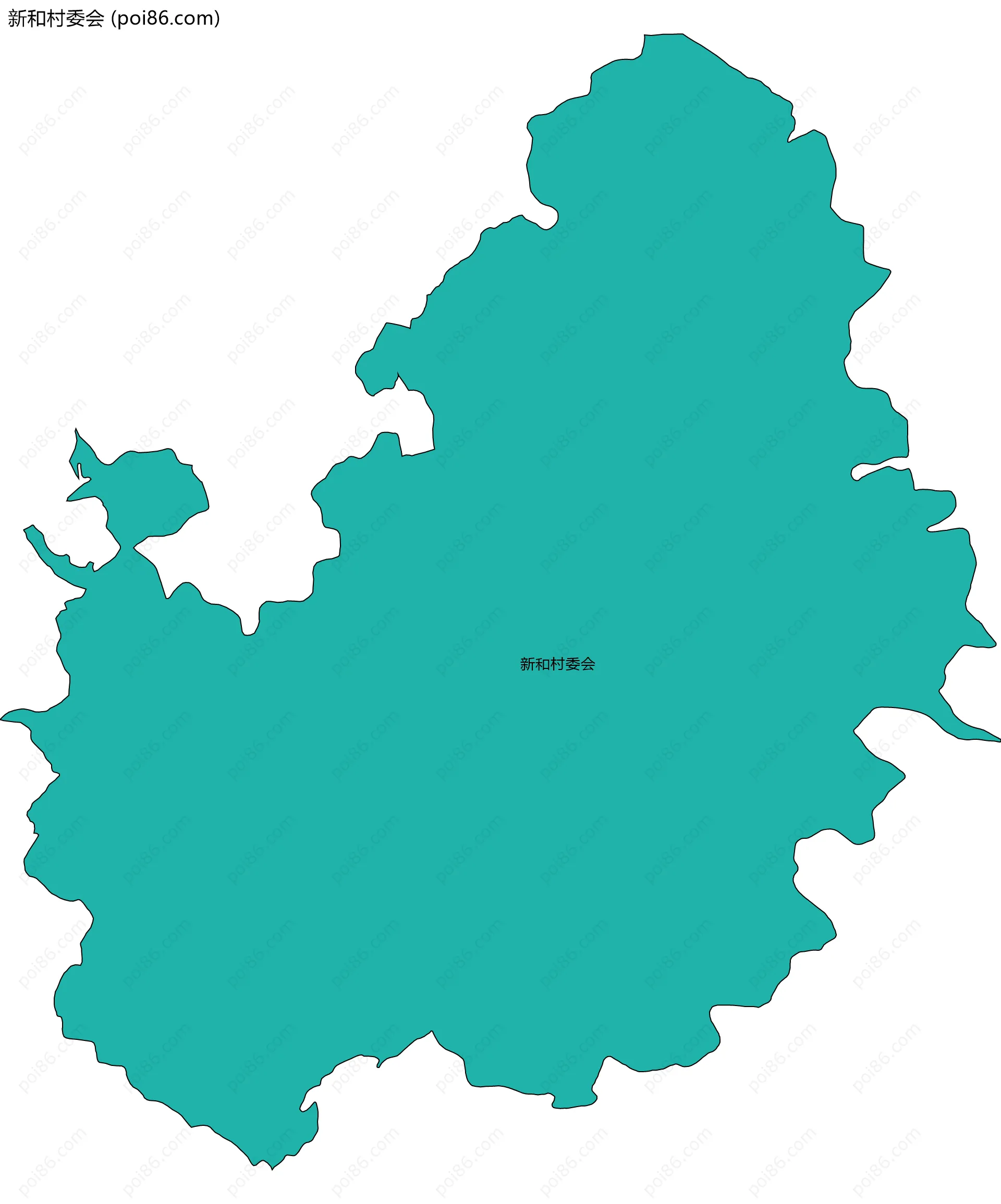 新和村委会边界地图