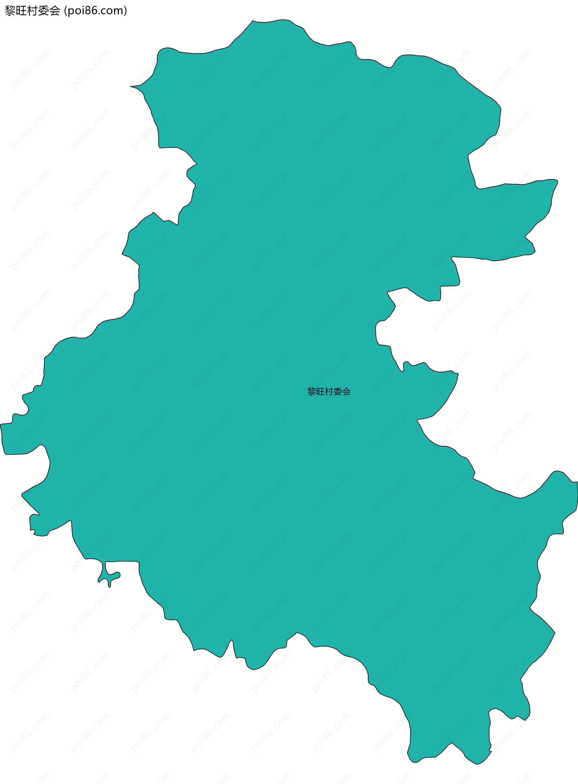 黎旺村委会边界地图