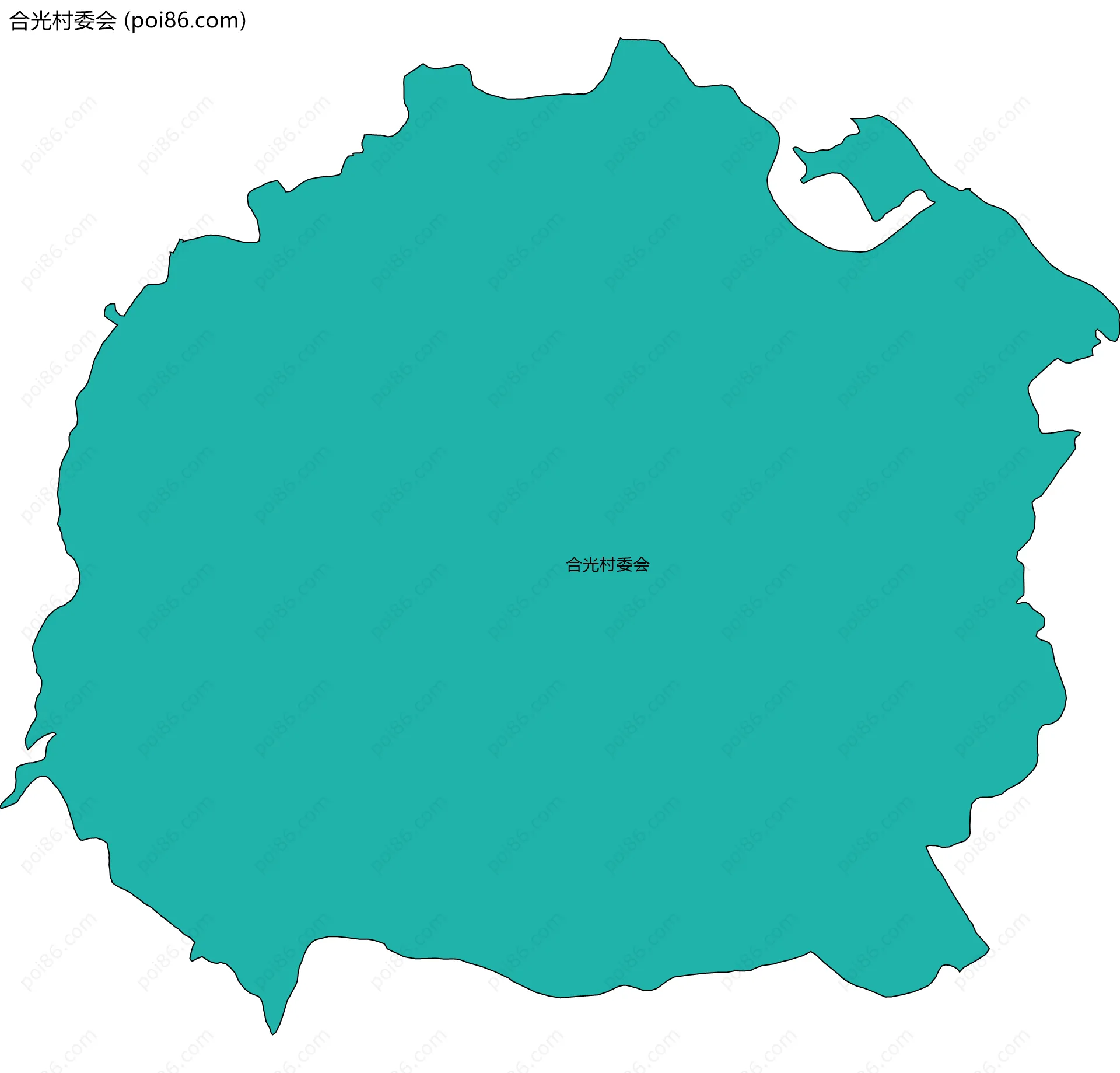 合光村委会边界地图