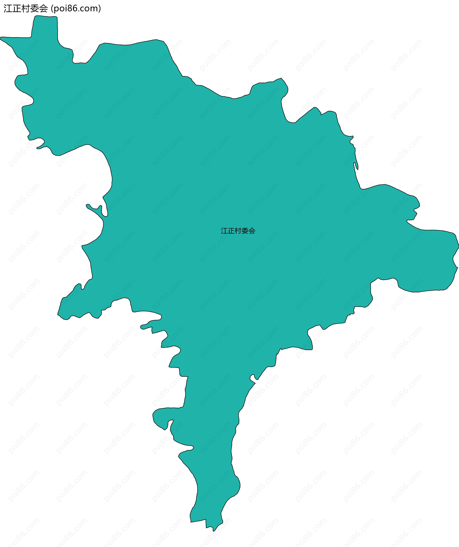 江正村委会边界地图