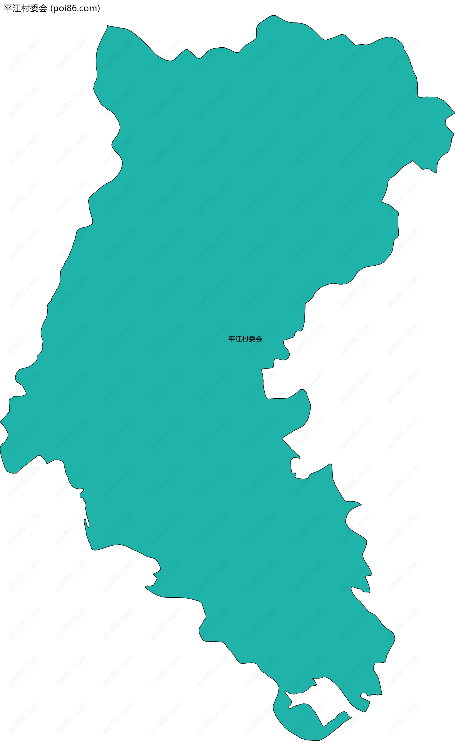 平江村委会边界地图