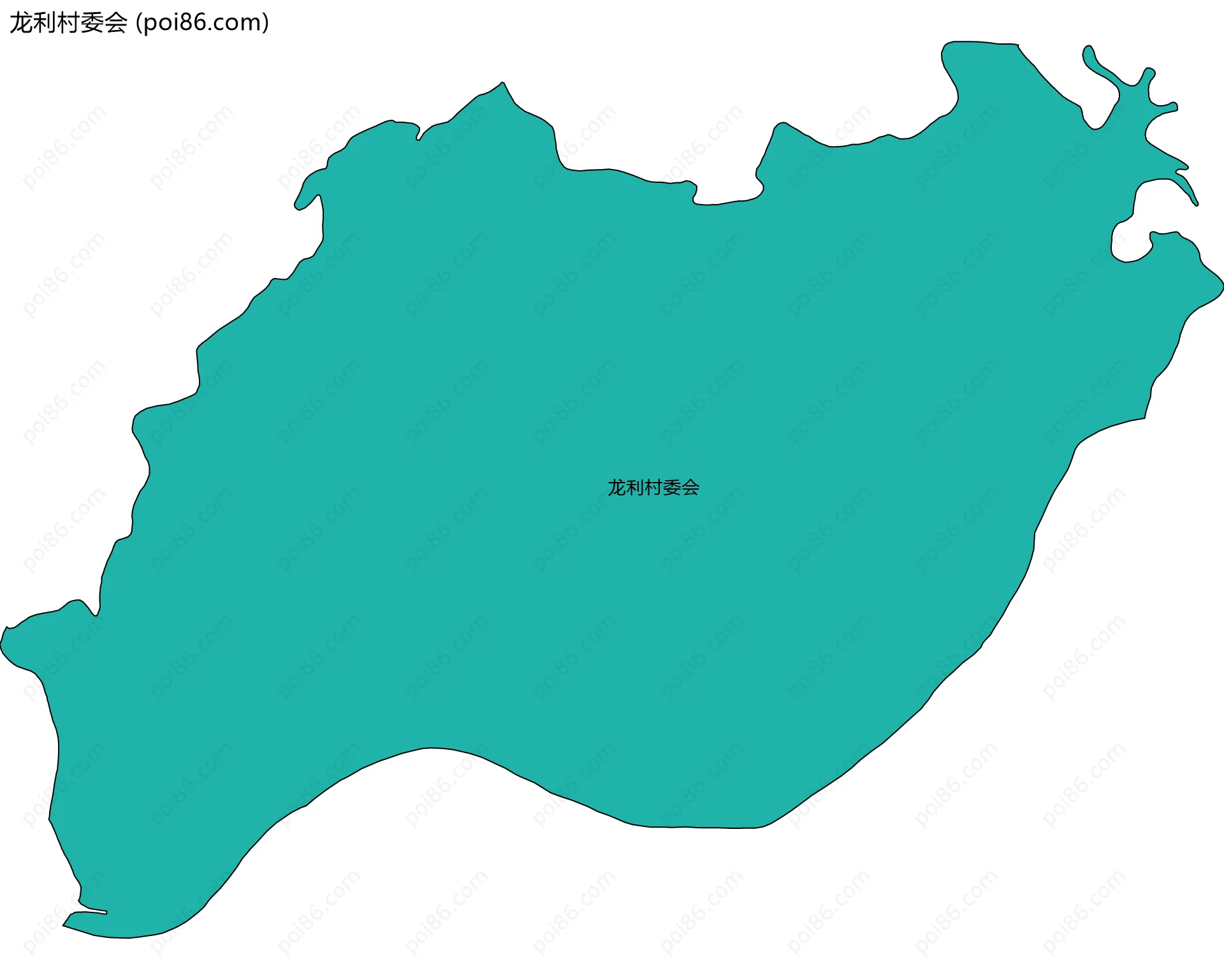 龙利村委会边界地图