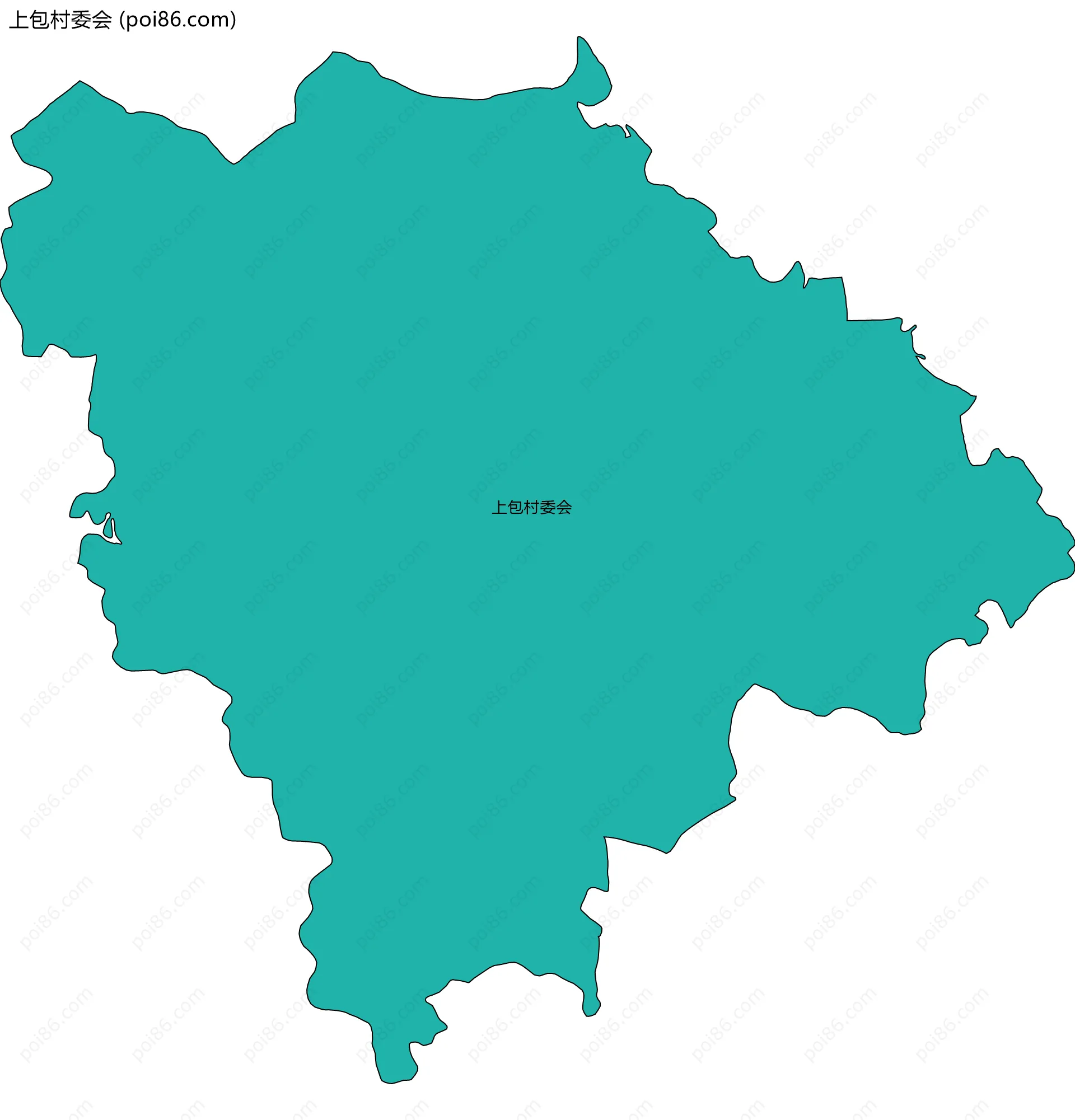 上包村委会边界地图