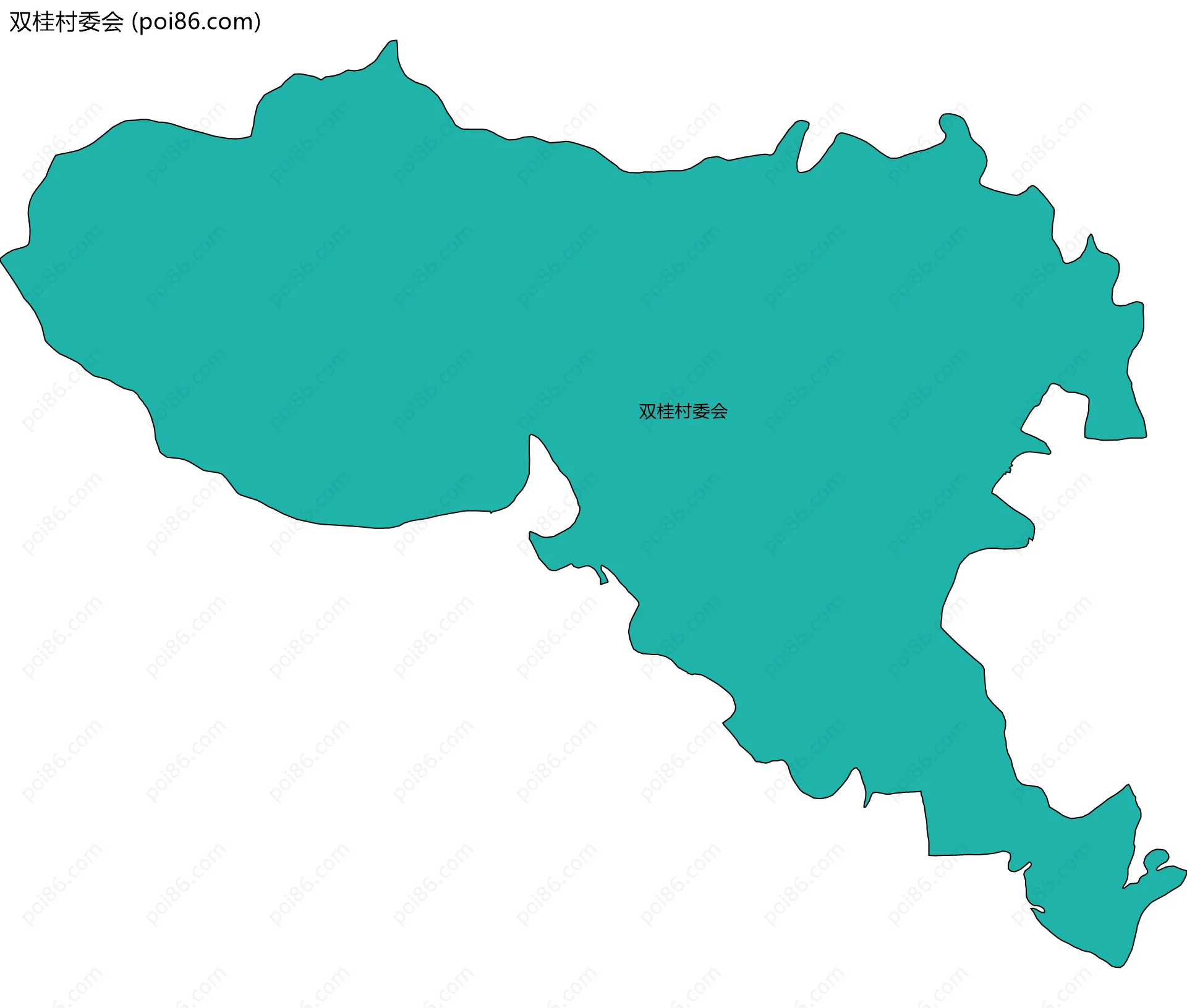 双桂村委会边界地图