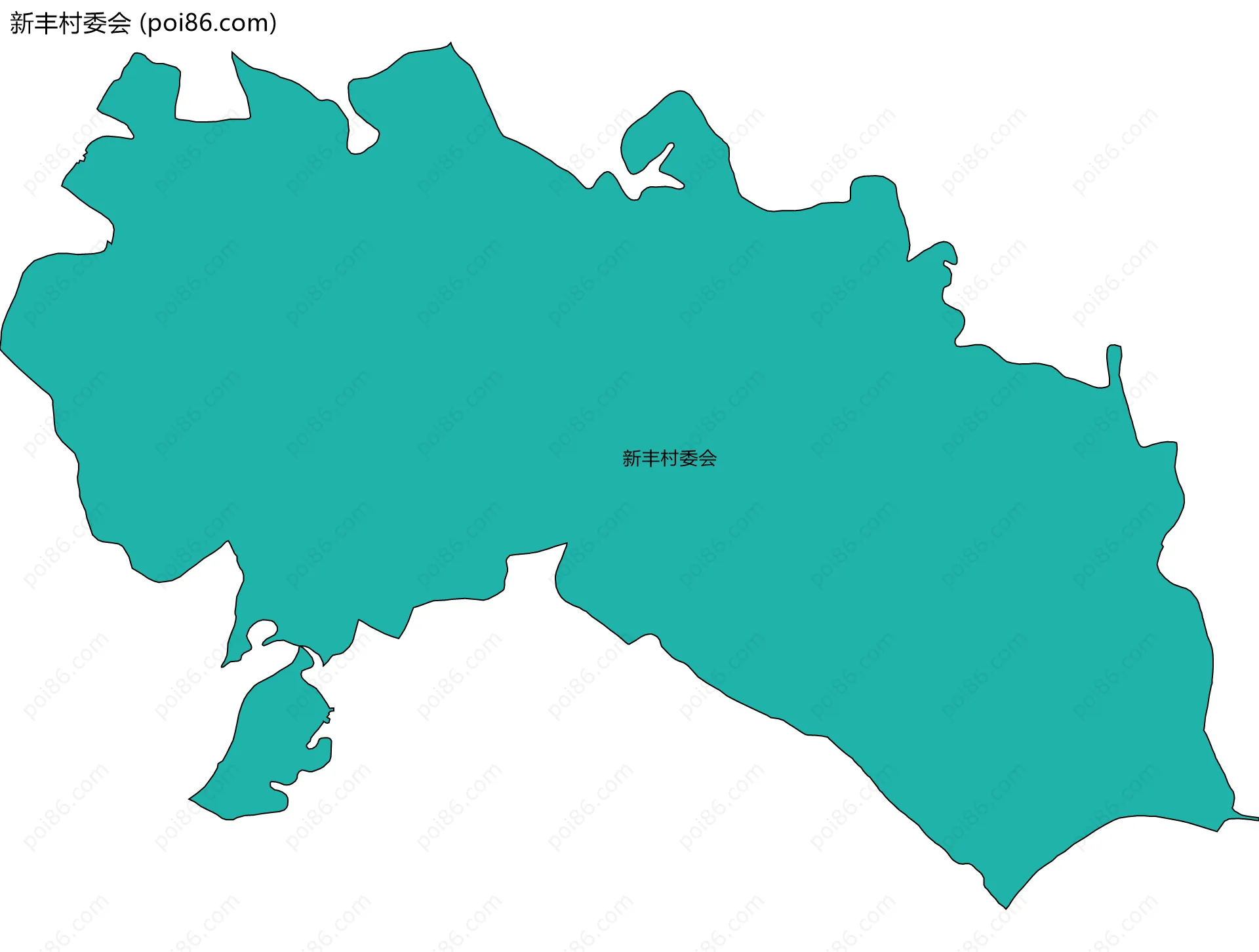新丰村委会边界地图