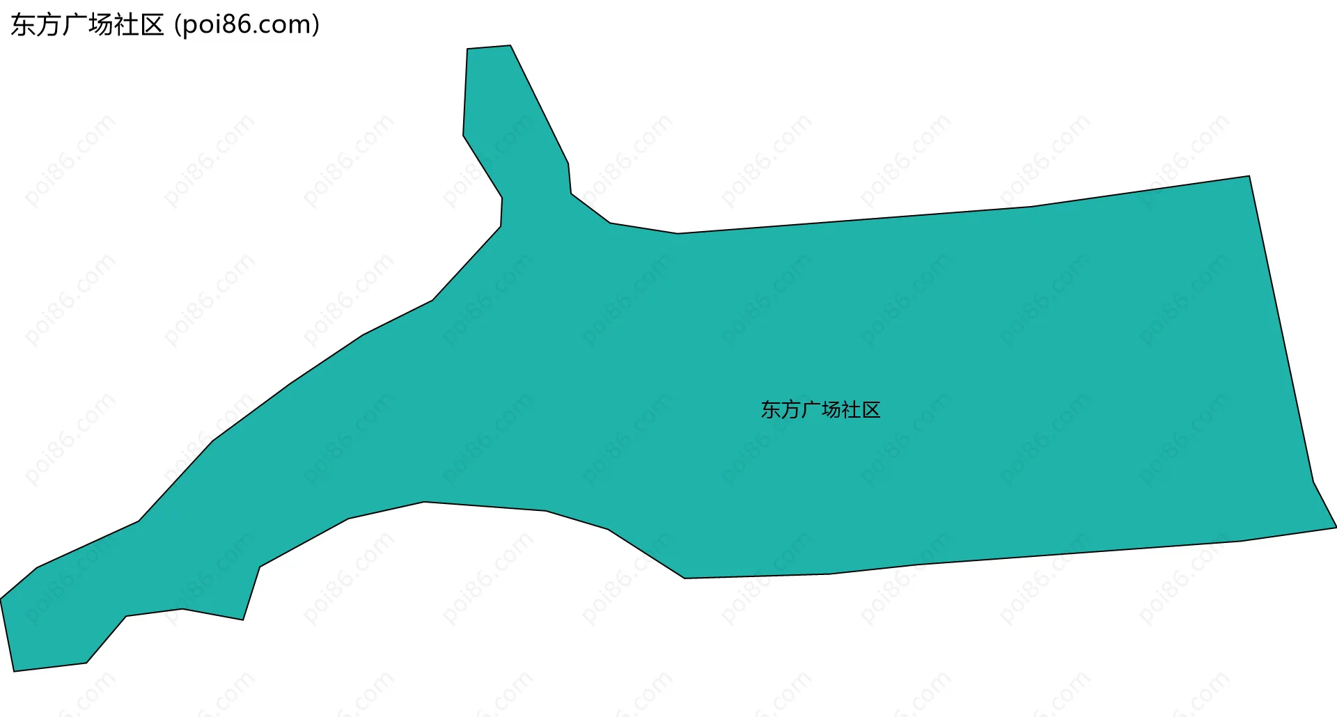 东方广场社区边界地图