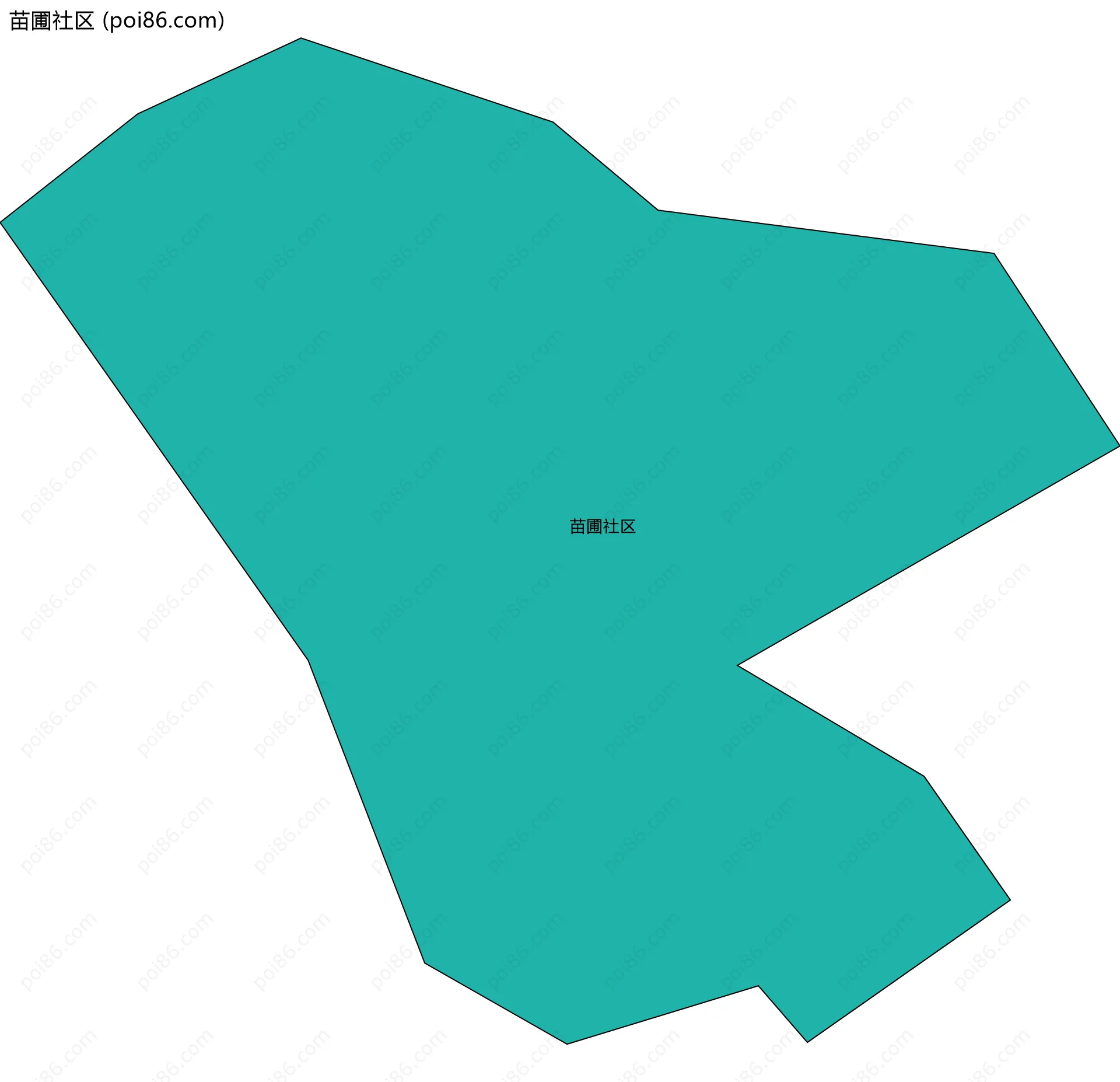 苗圃社区边界地图