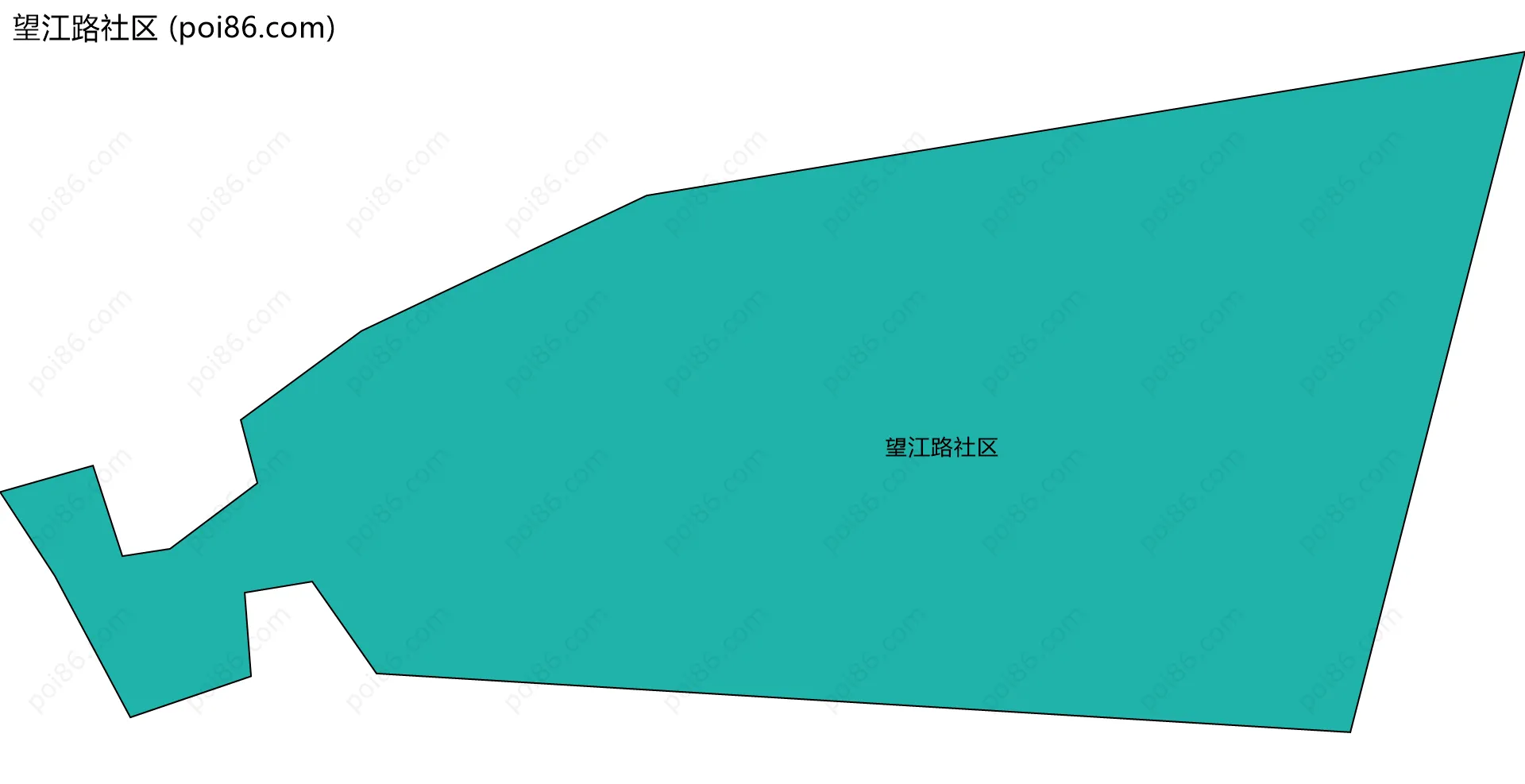 望江路社区边界地图